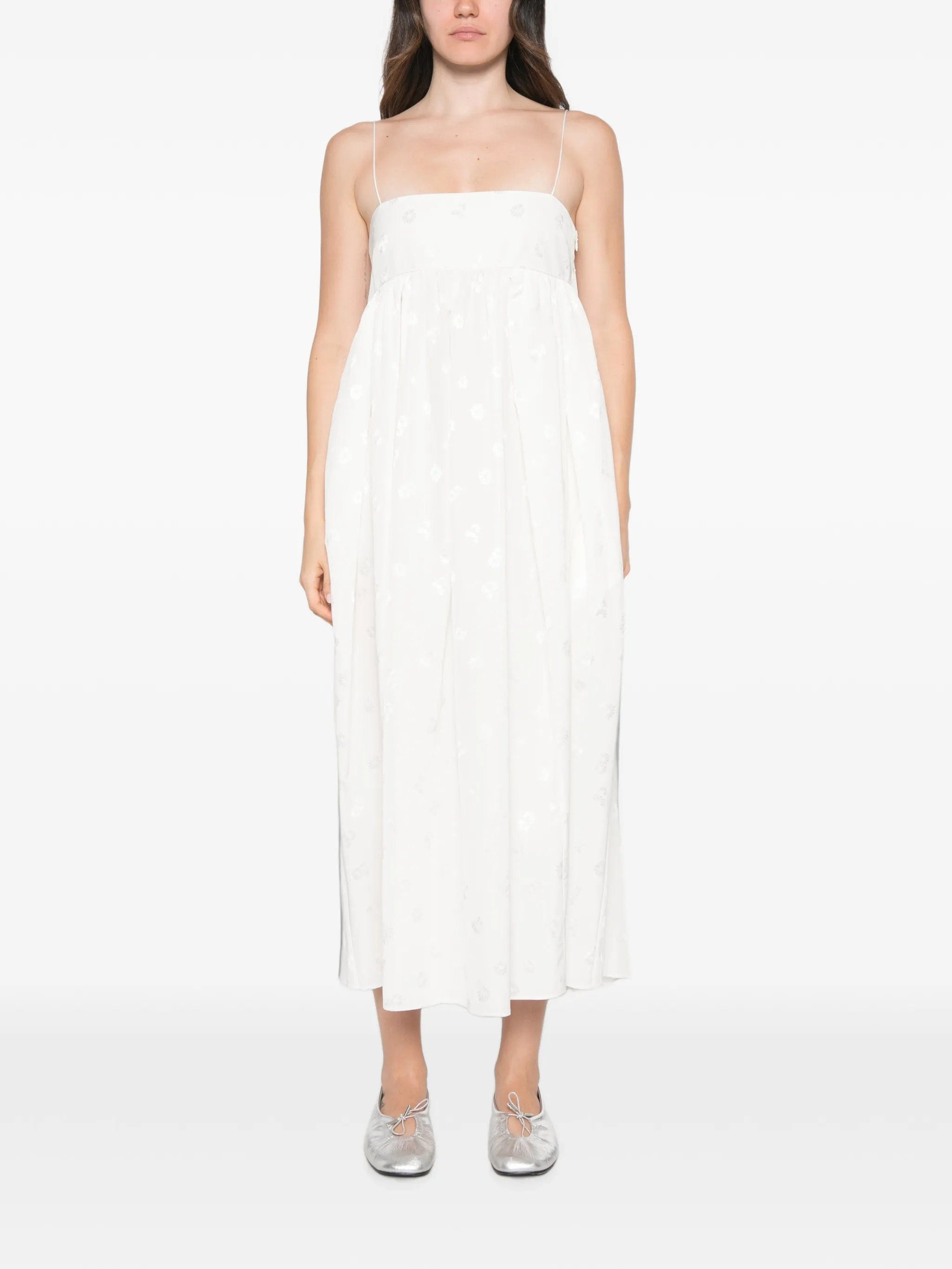 Cecilie Bahnsen Vilma embroidered bow - detail dress