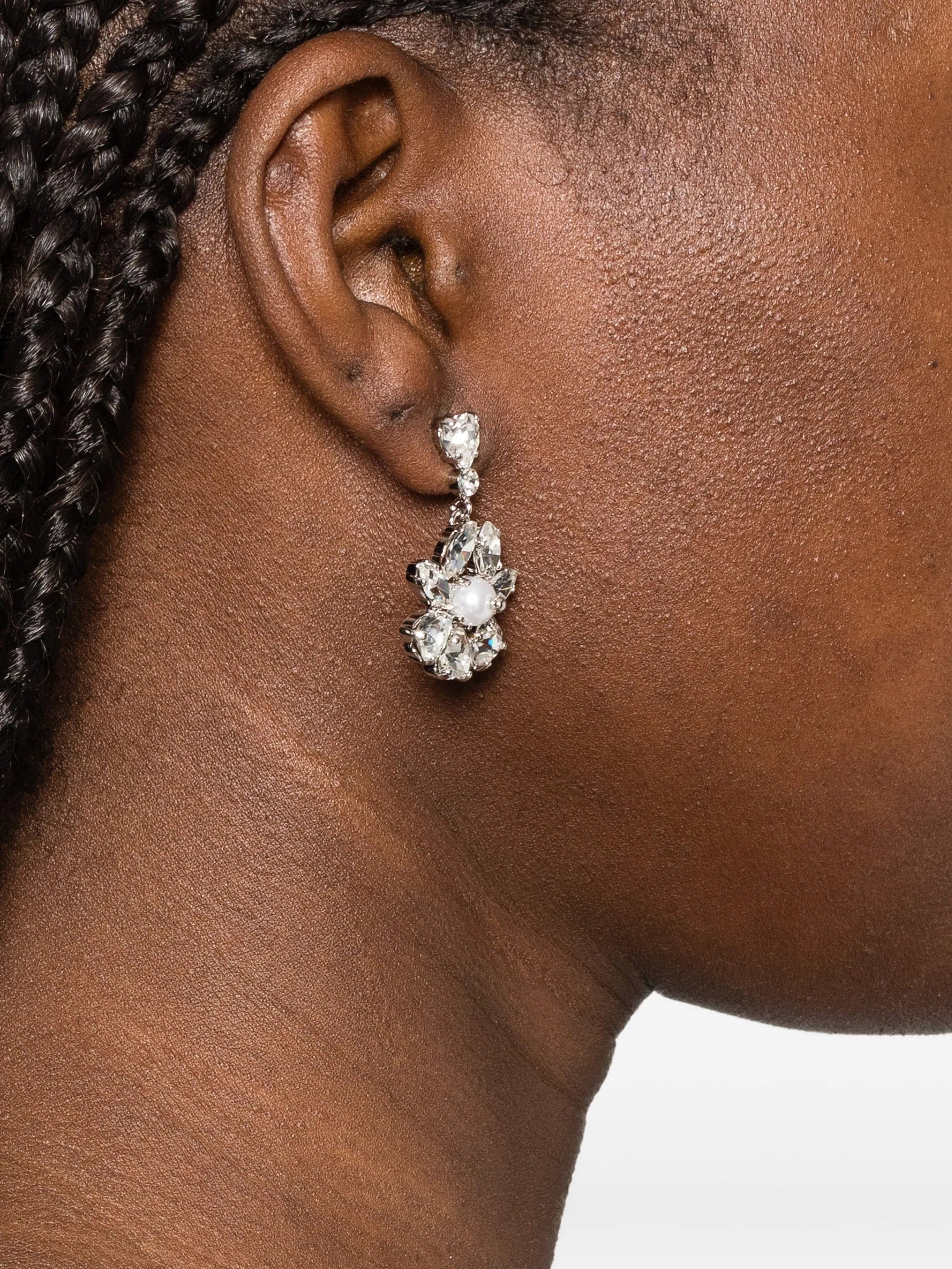 Simone Rocha crystal - embellished drop earrings