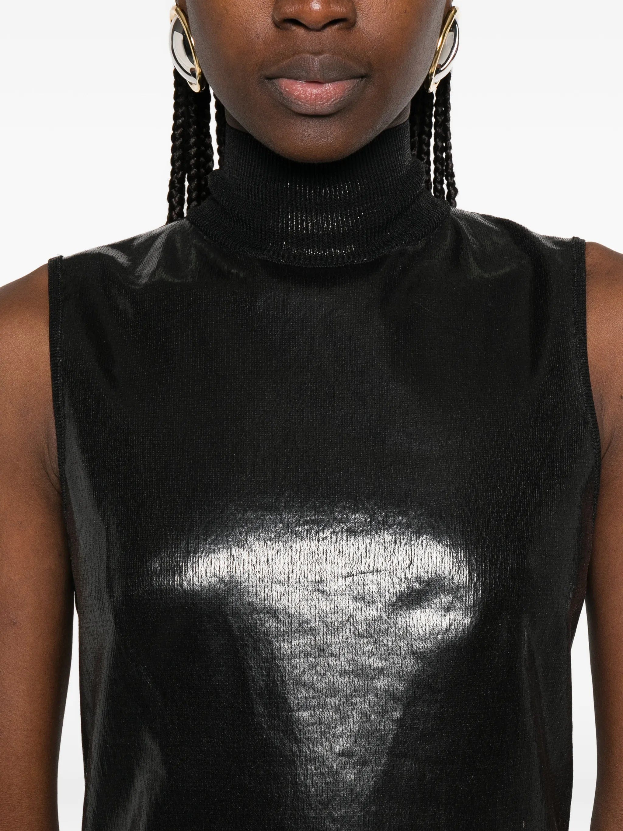 Alexander Wang turtleneck sleeveless maxi dress