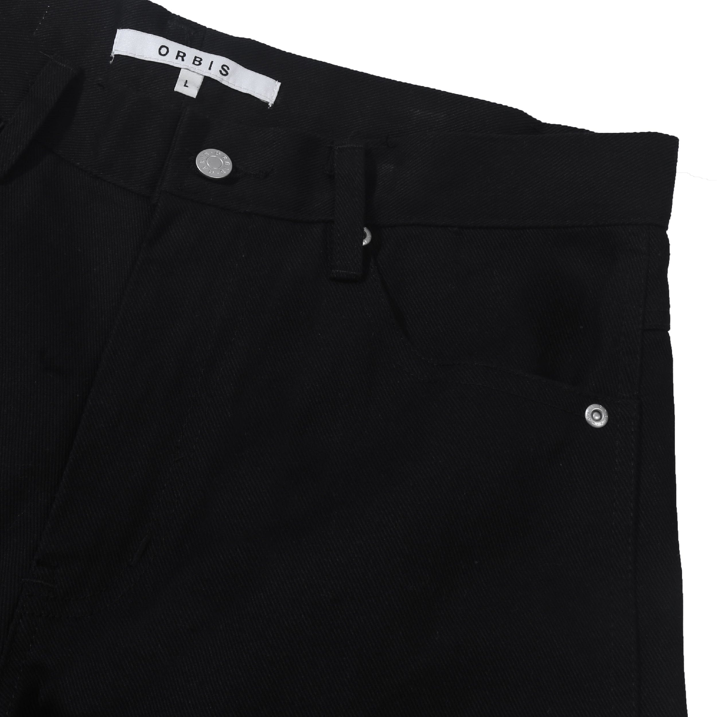 Orbis Panel Rivet Shorts - Black