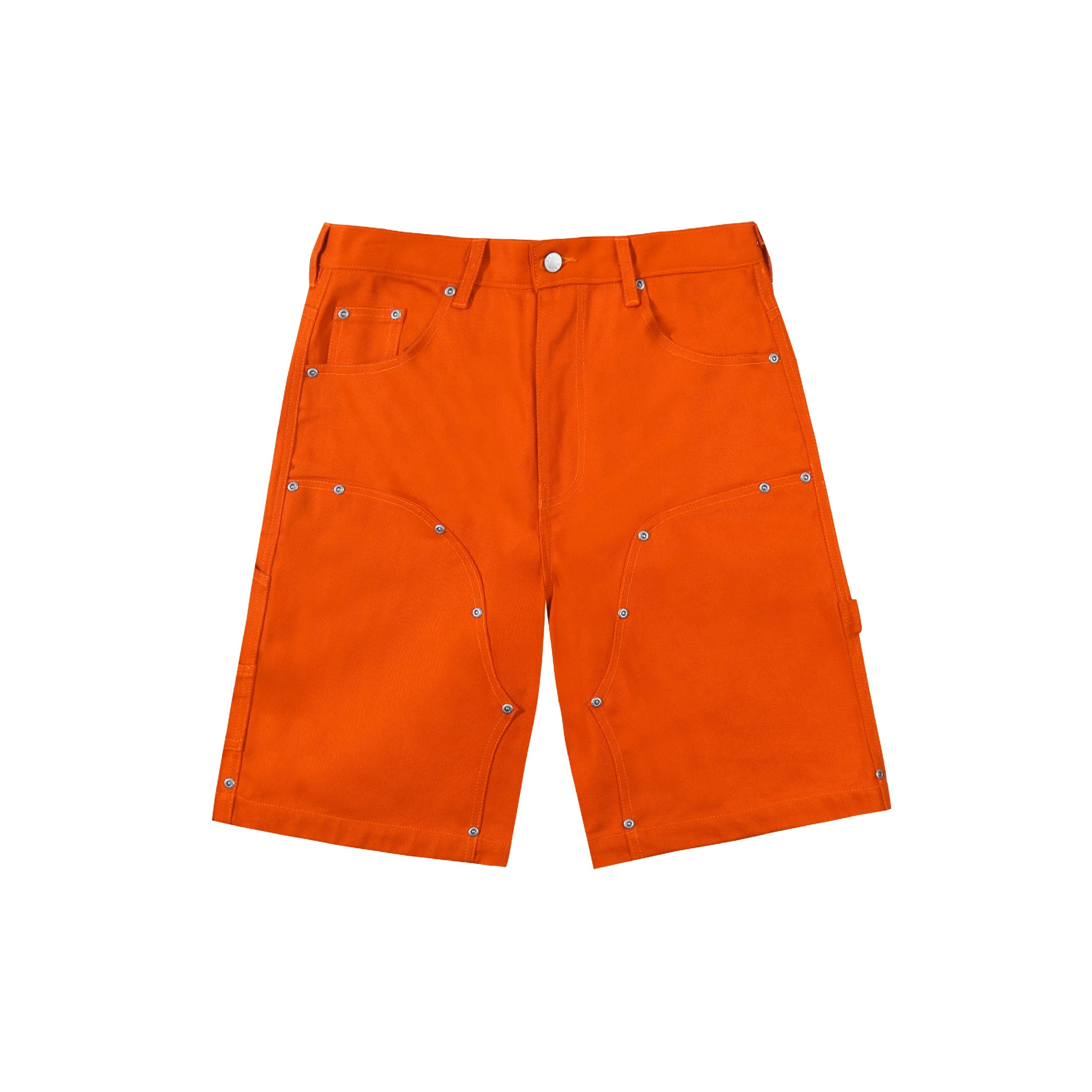 Orbis Panel Rivet Shorts - Orange