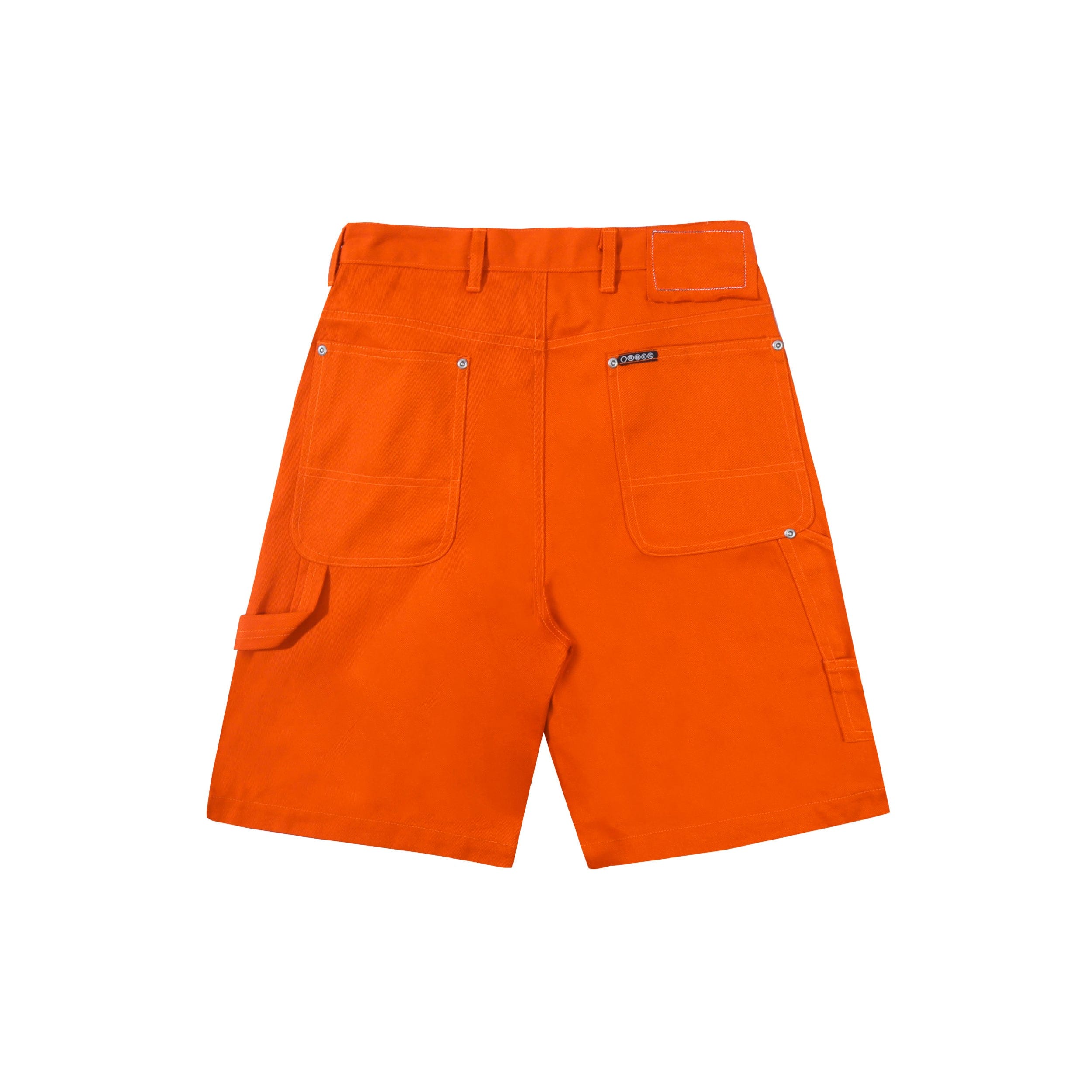 Orbis Panel Rivet Shorts - Orange