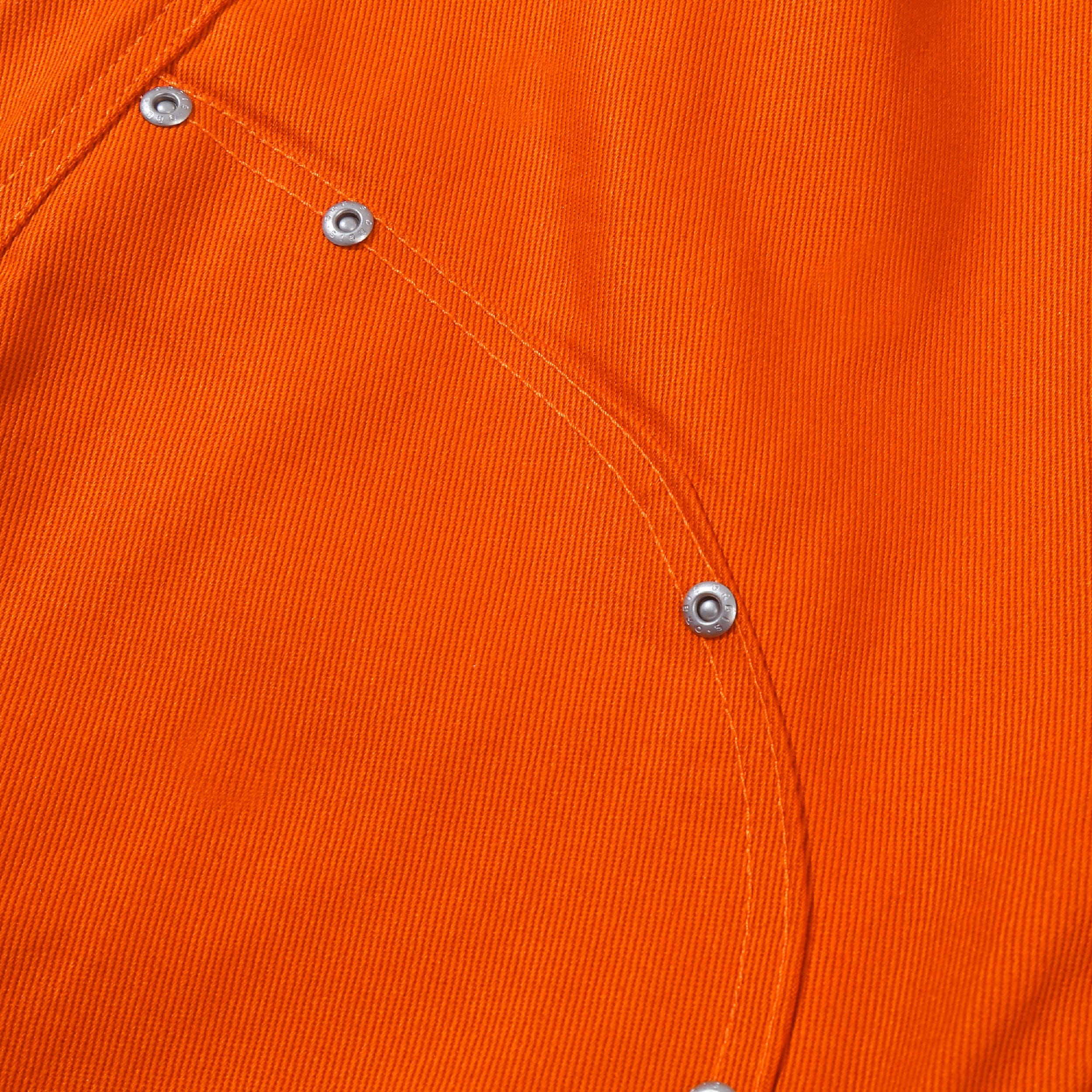 Orbis Panel Rivet Shorts - Orange