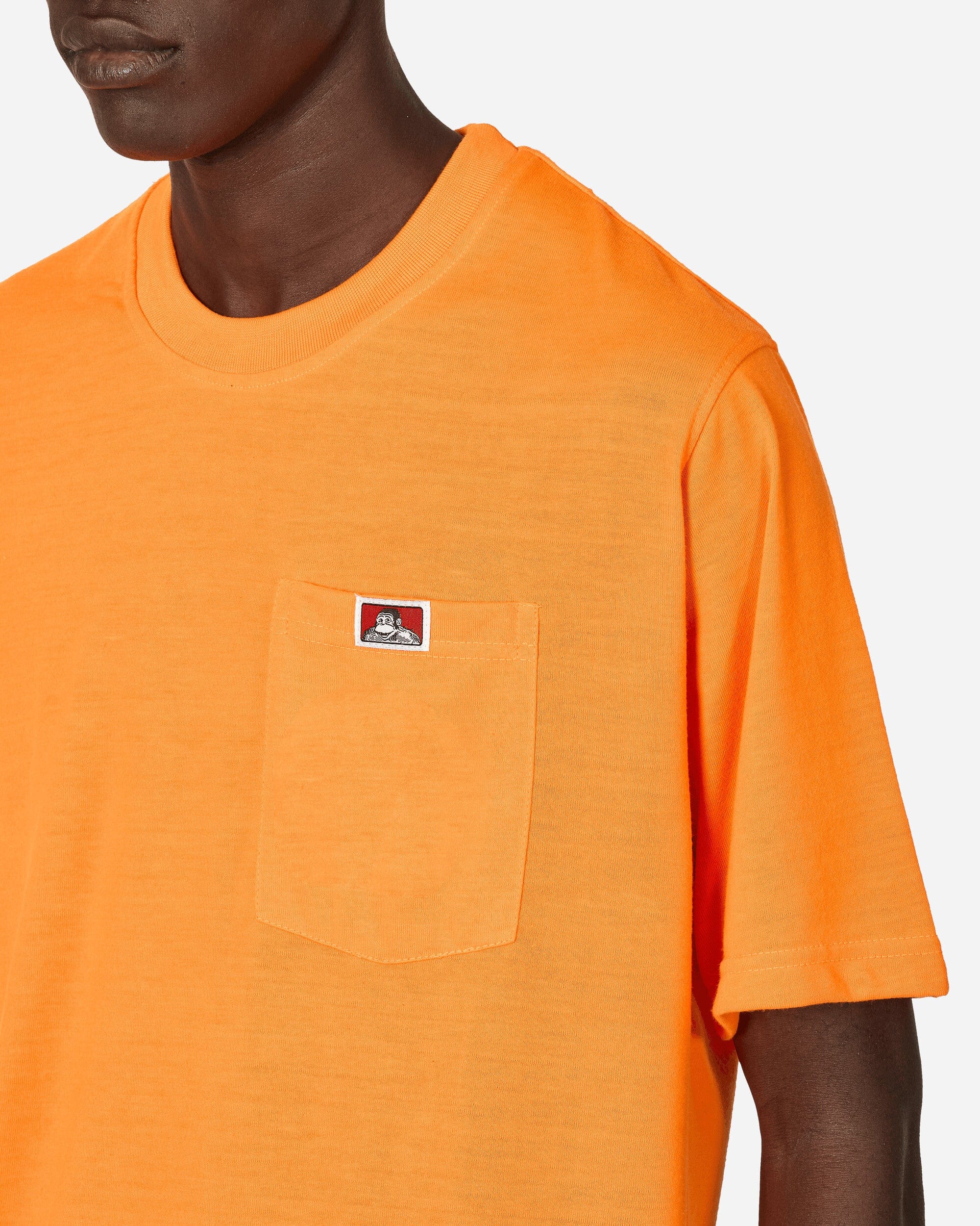 Ben Davis Heavy Duty Classic Label Pocket T - Shirt Orange