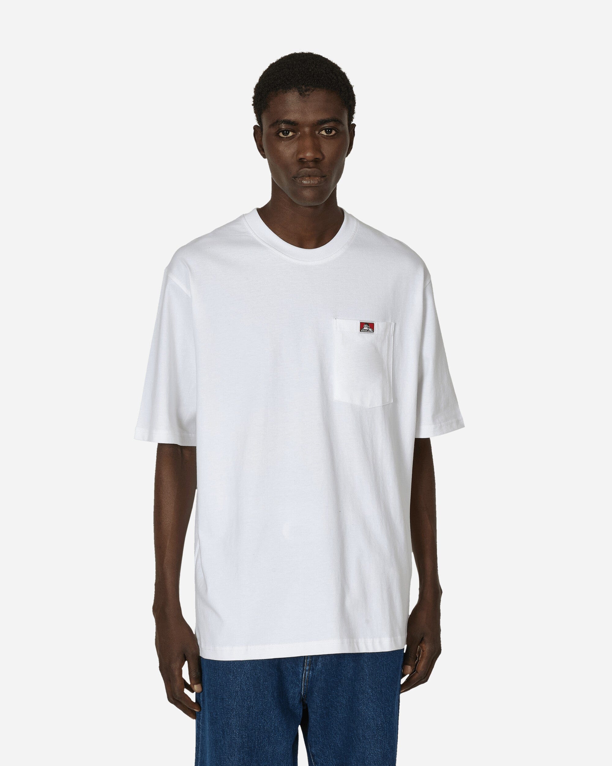 Ben Davis Heavy Duty Classic Label Pocket T - Shirt White