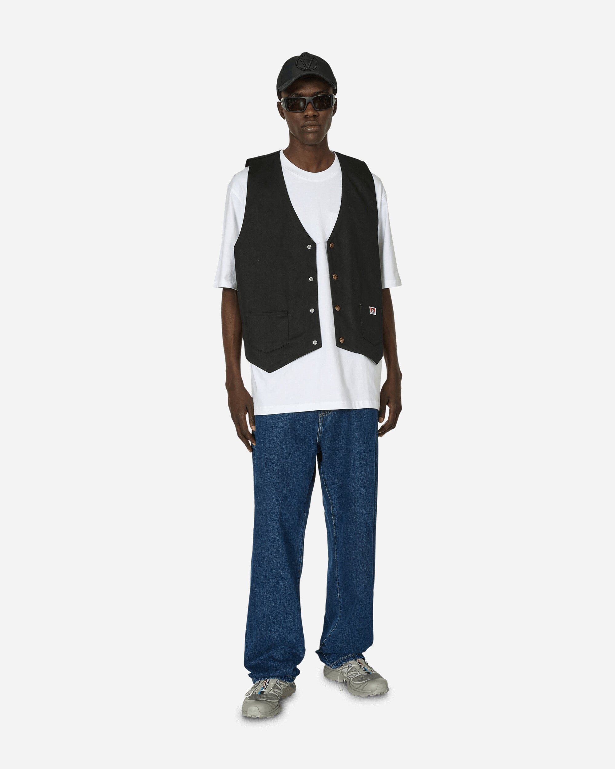 Ben Davis Heavy Duty Classic Label Pocket T - Shirt White