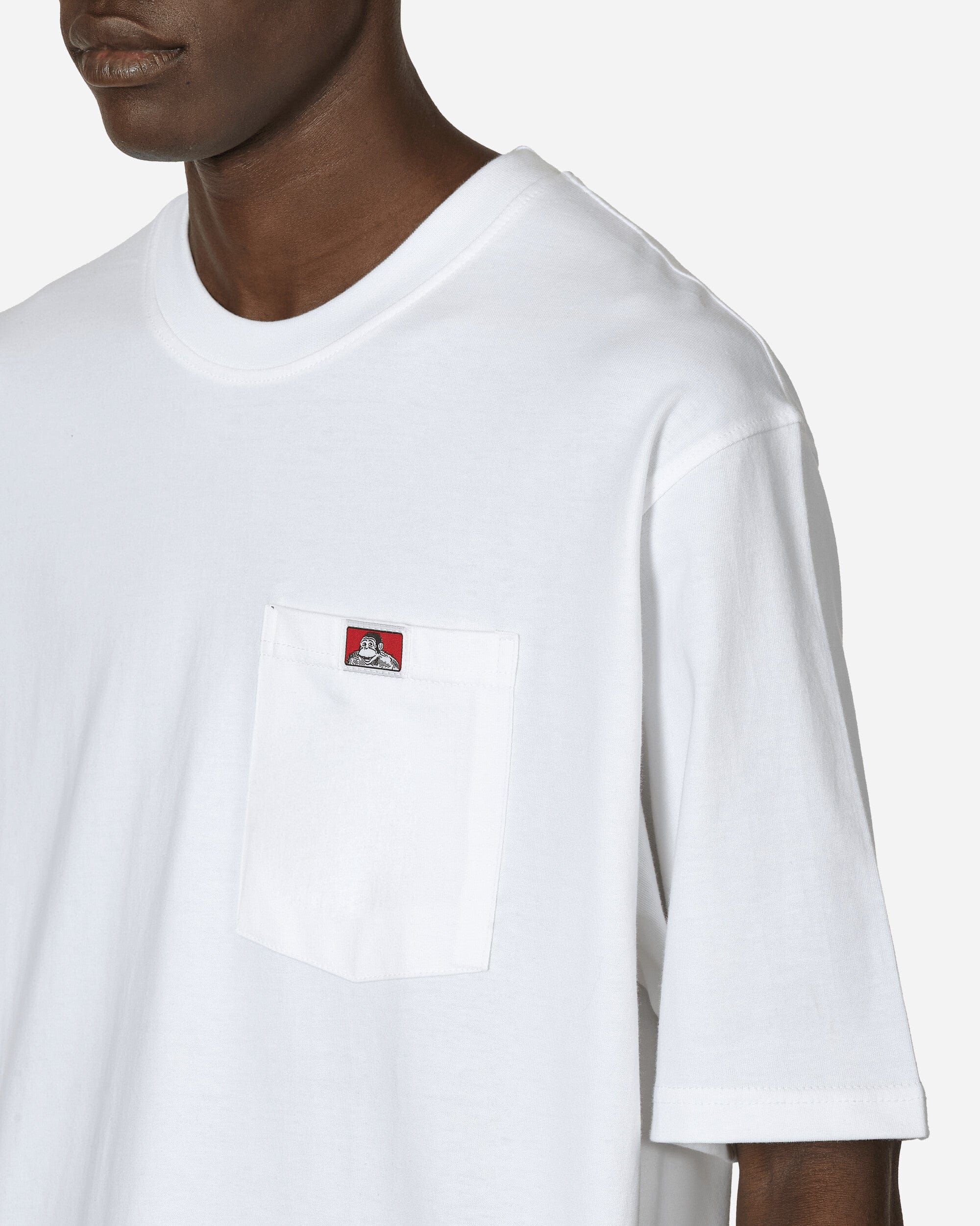 Ben Davis Heavy Duty Classic Label Pocket T - Shirt White