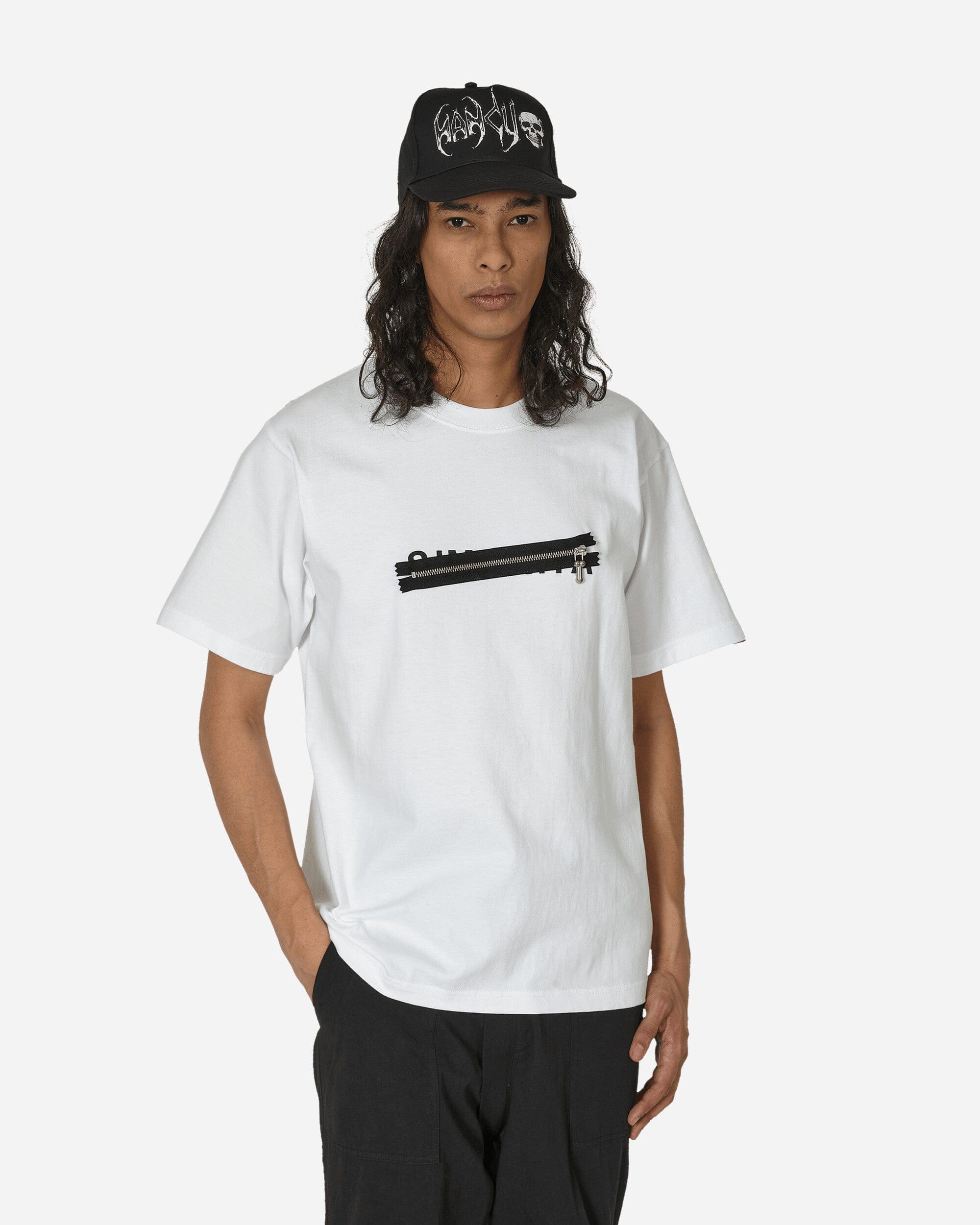 Phingerin P - Zip T - Shirt White