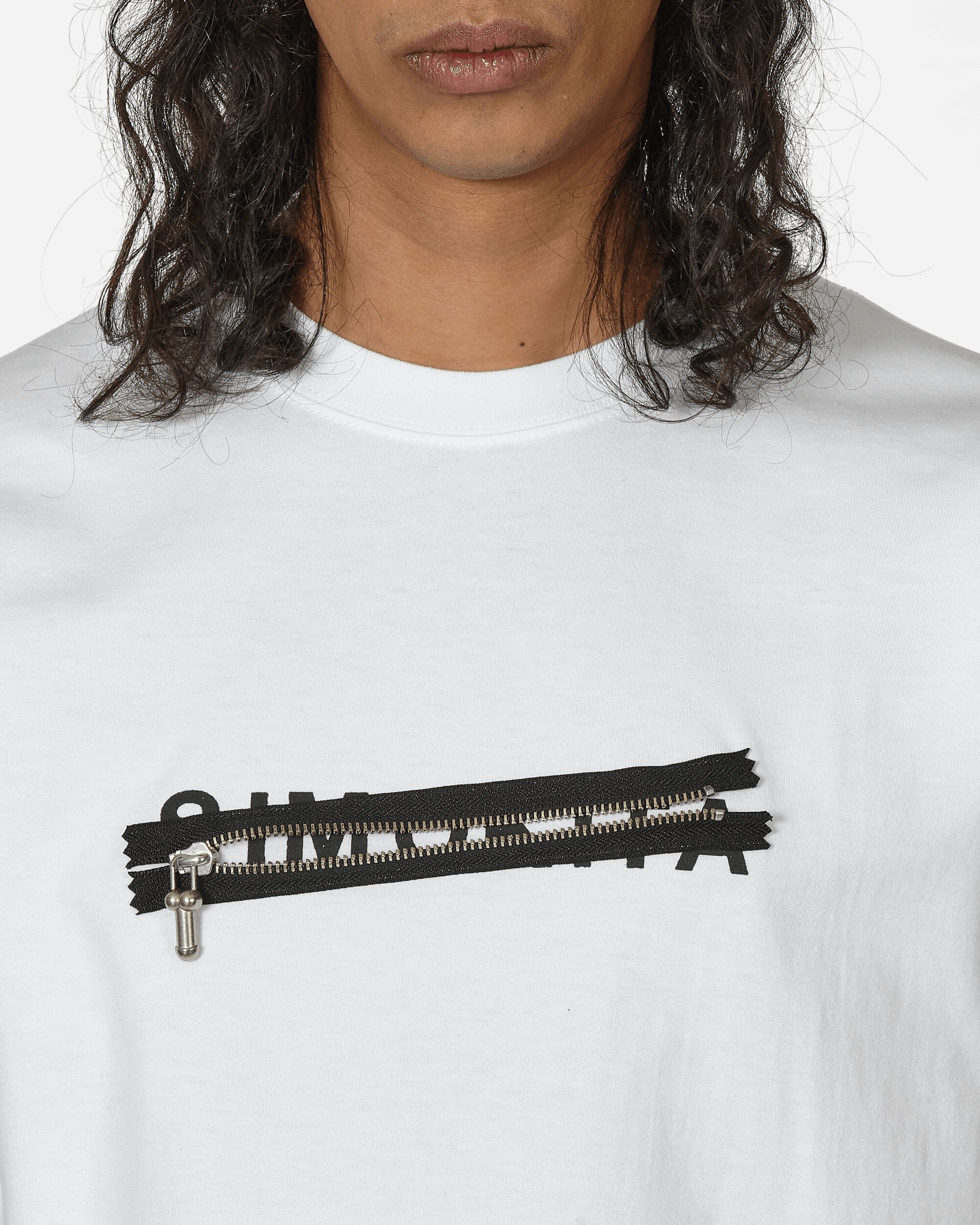 Phingerin P - Zip T - Shirt White
