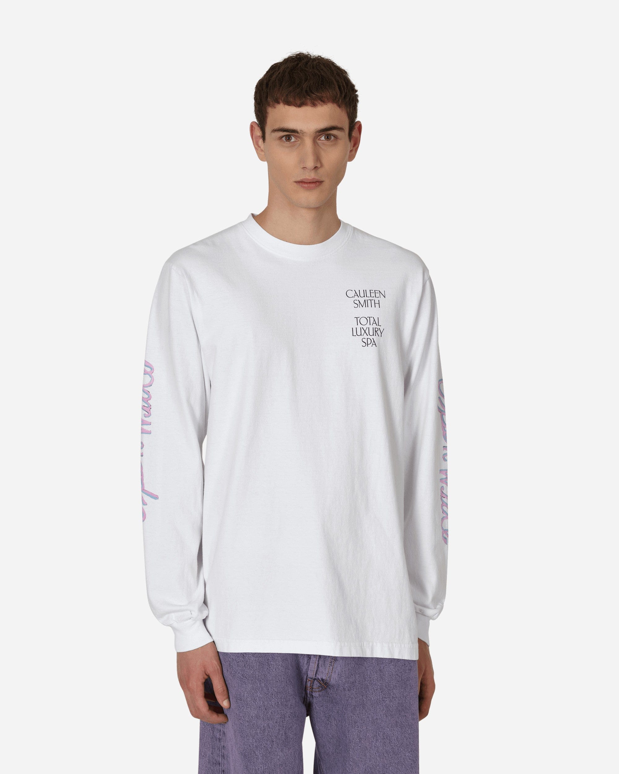 Total Luxury SPA Cauleen Smith Open Wide Longsleeve T - Shirt White