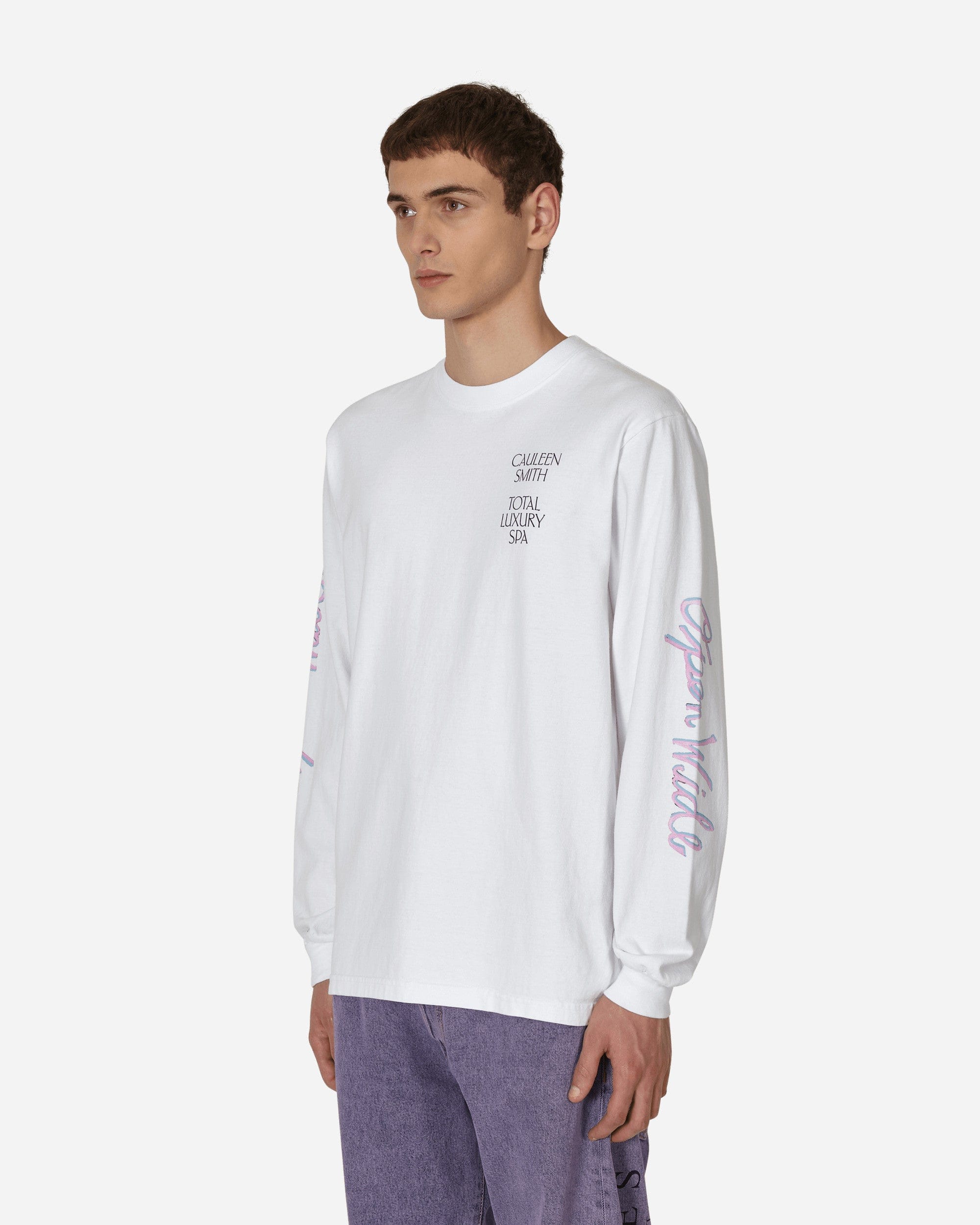 Total Luxury SPA Cauleen Smith Open Wide Longsleeve T - Shirt White