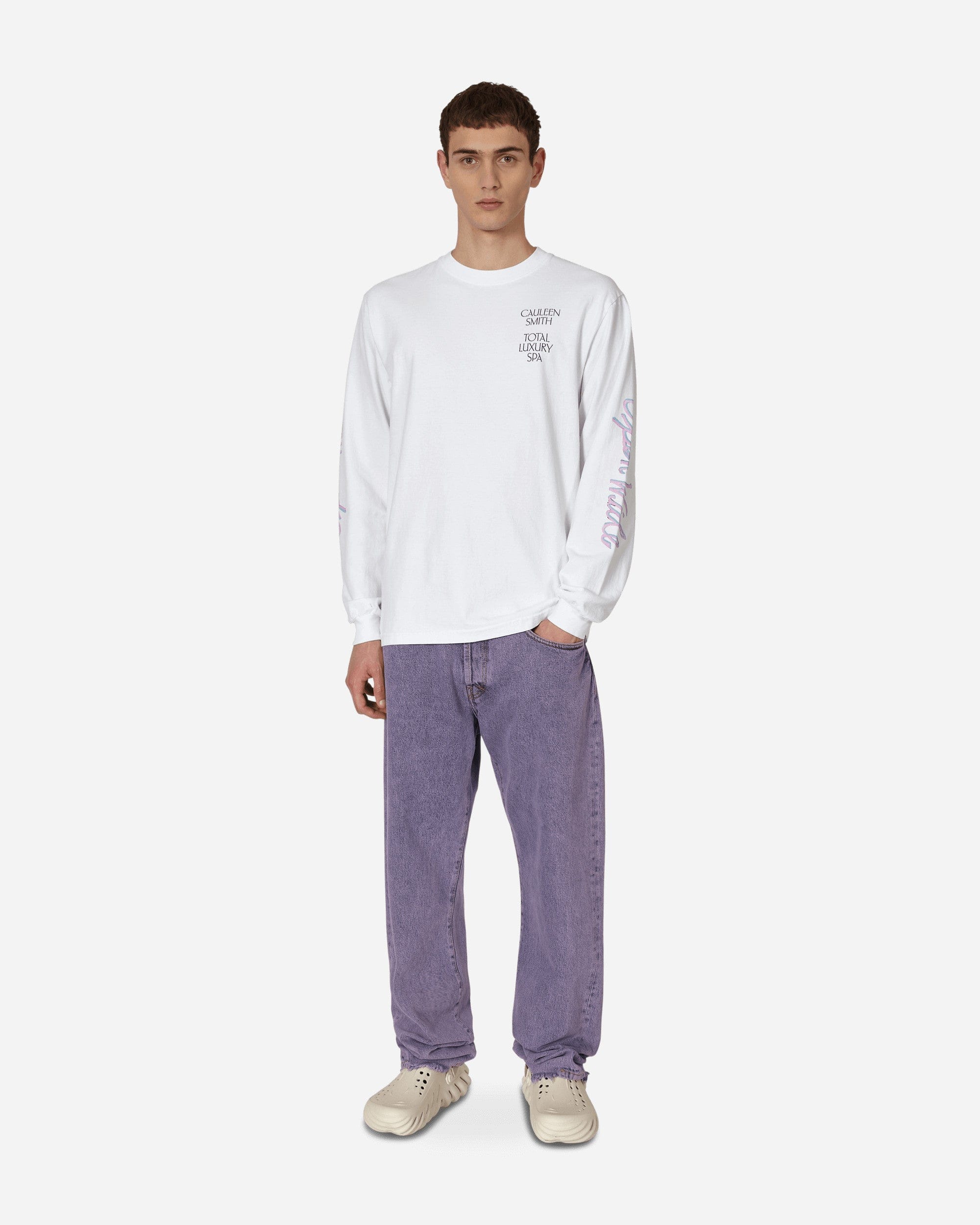 Total Luxury SPA Cauleen Smith Open Wide Longsleeve T - Shirt White