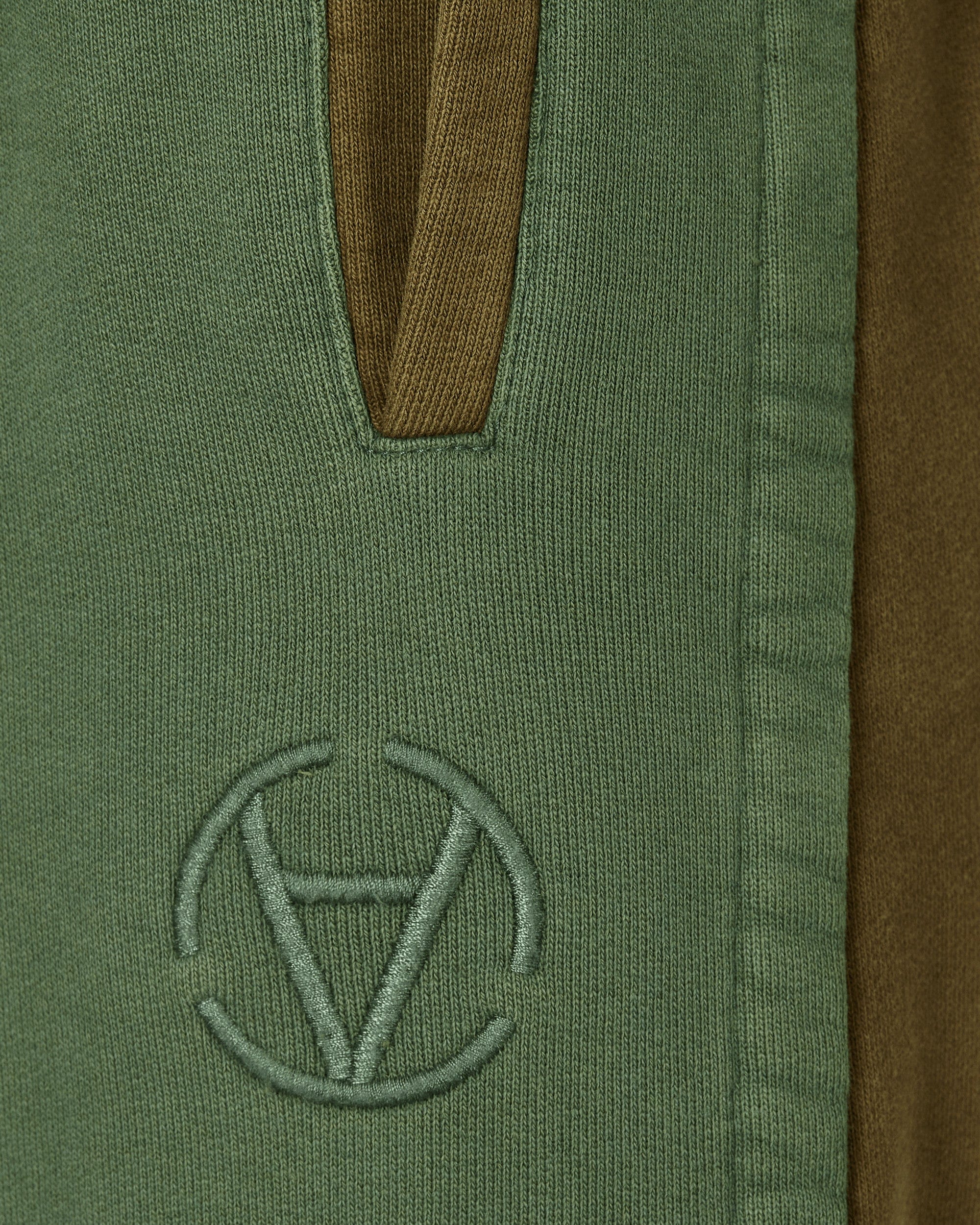 Slam Jam Panel Sweatpants Green / Brown
