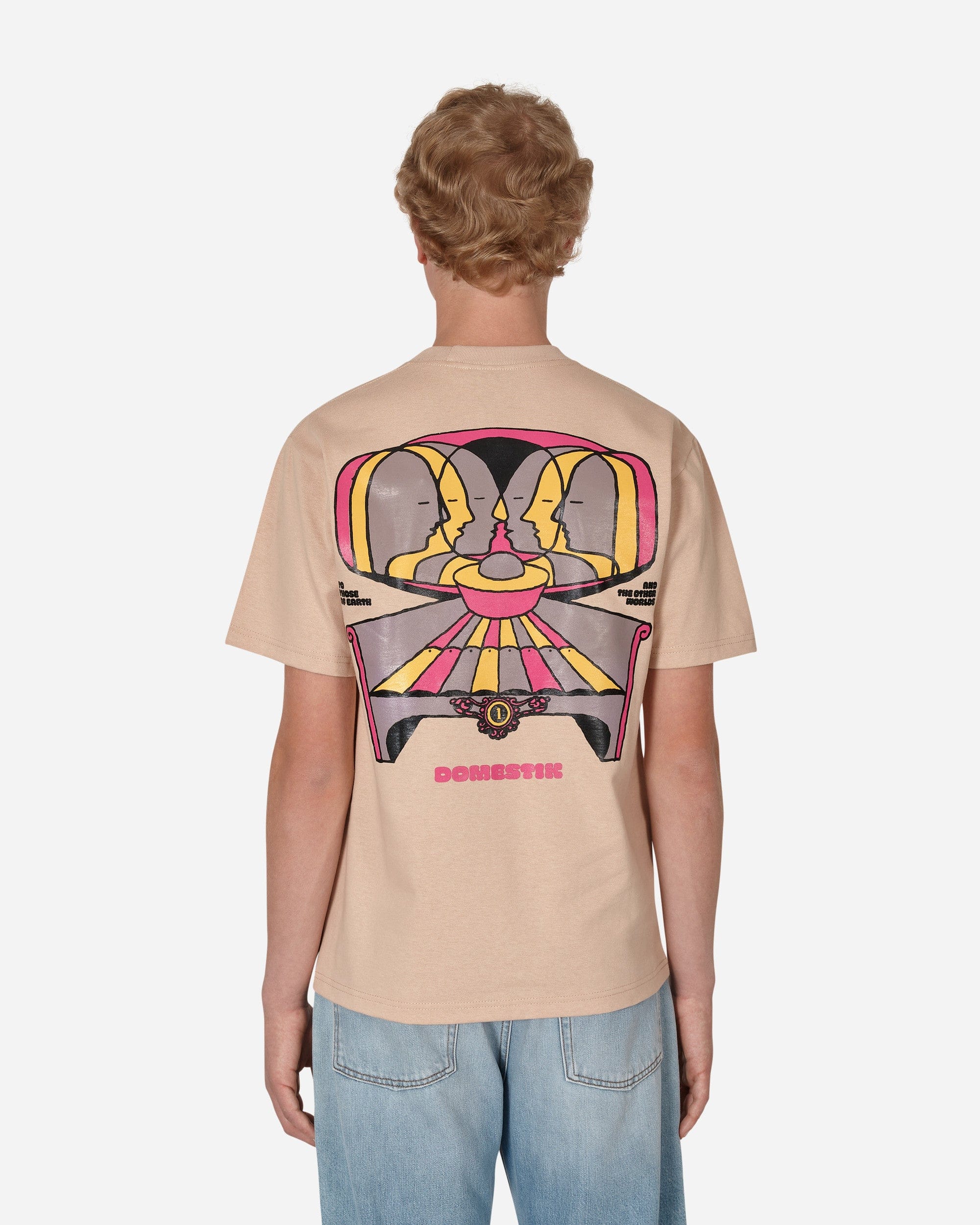 Domestik Into Other World T - Shirt Beige