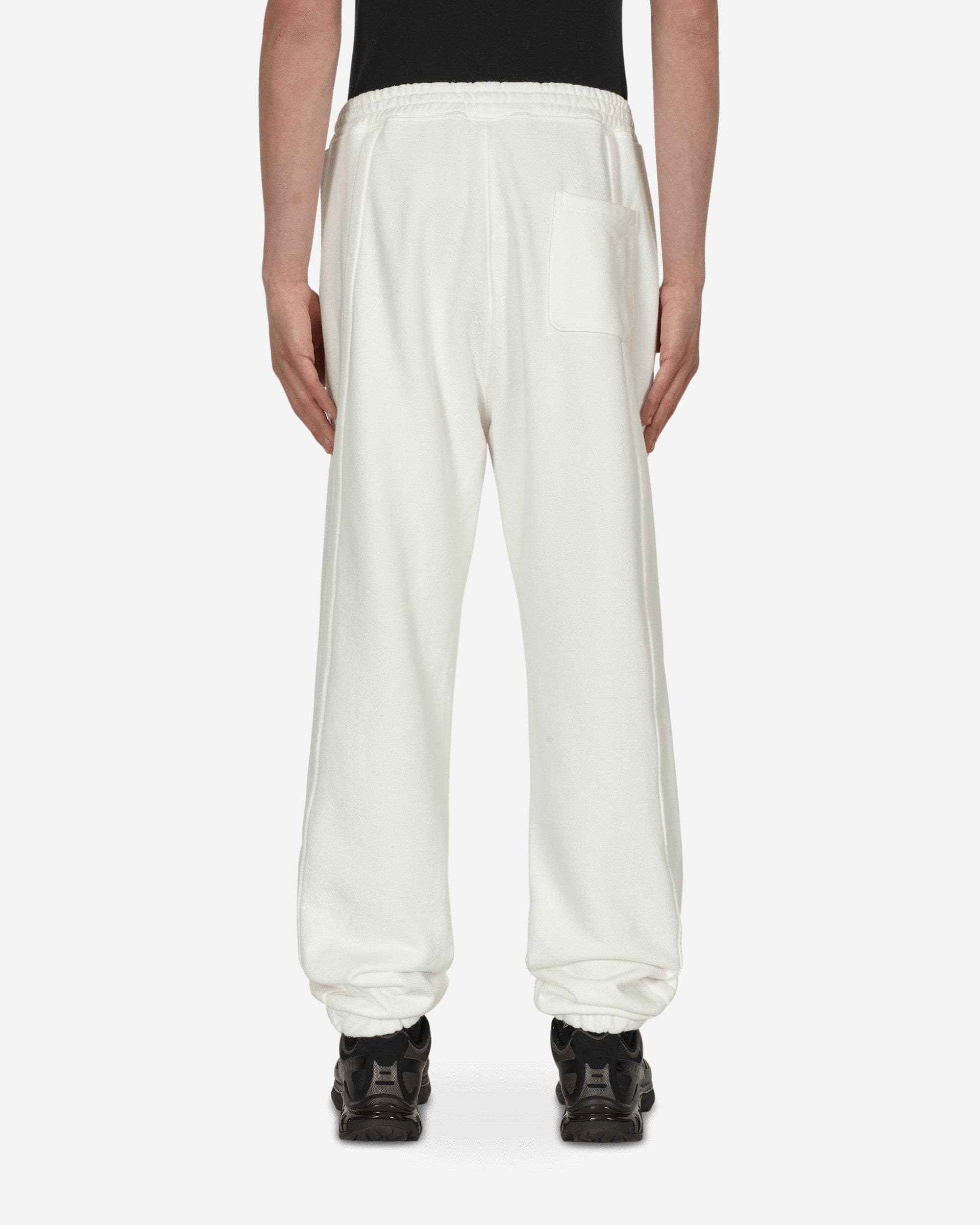 WHITE* Panel Basic Sweatpants White