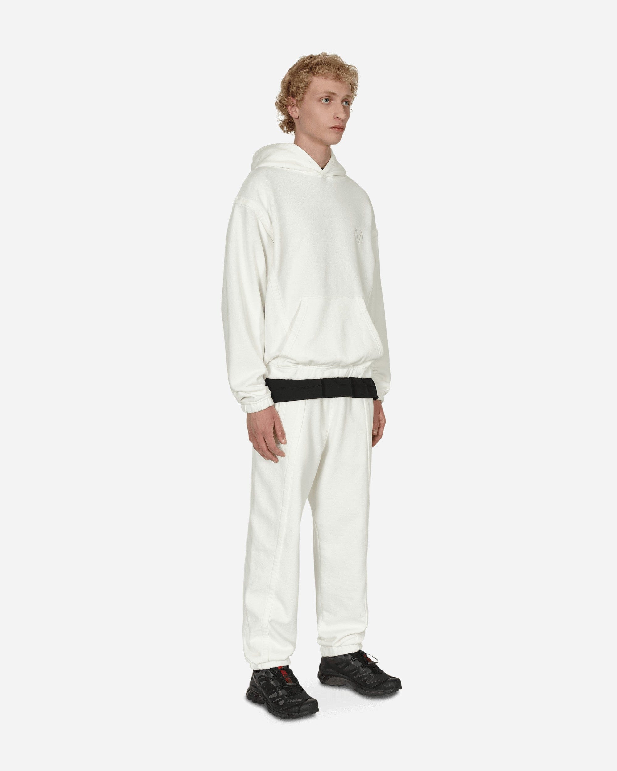 WHITE* Panel Basic Sweatpants White