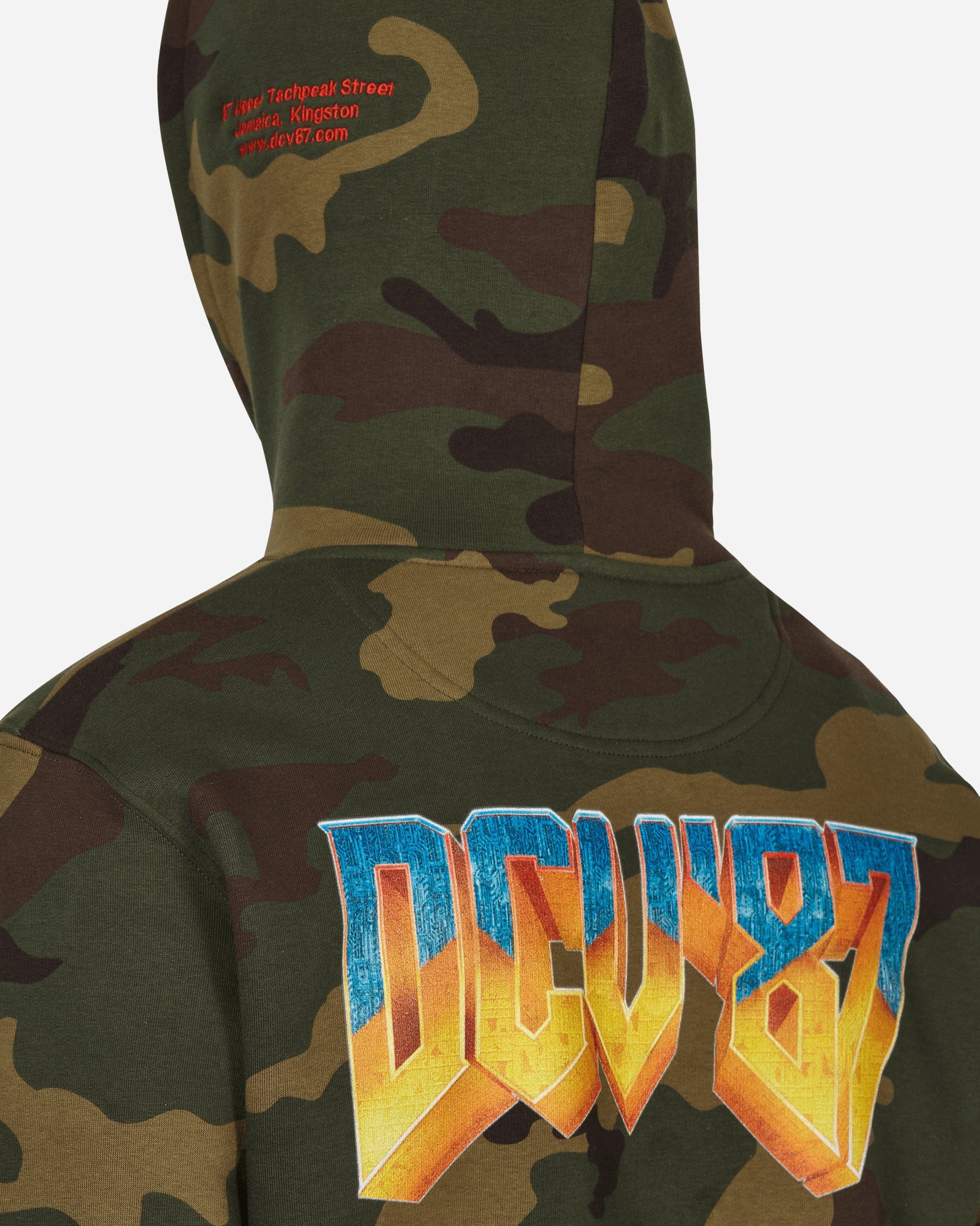 DCV'87 No Games Hooded Sweatshirt Green