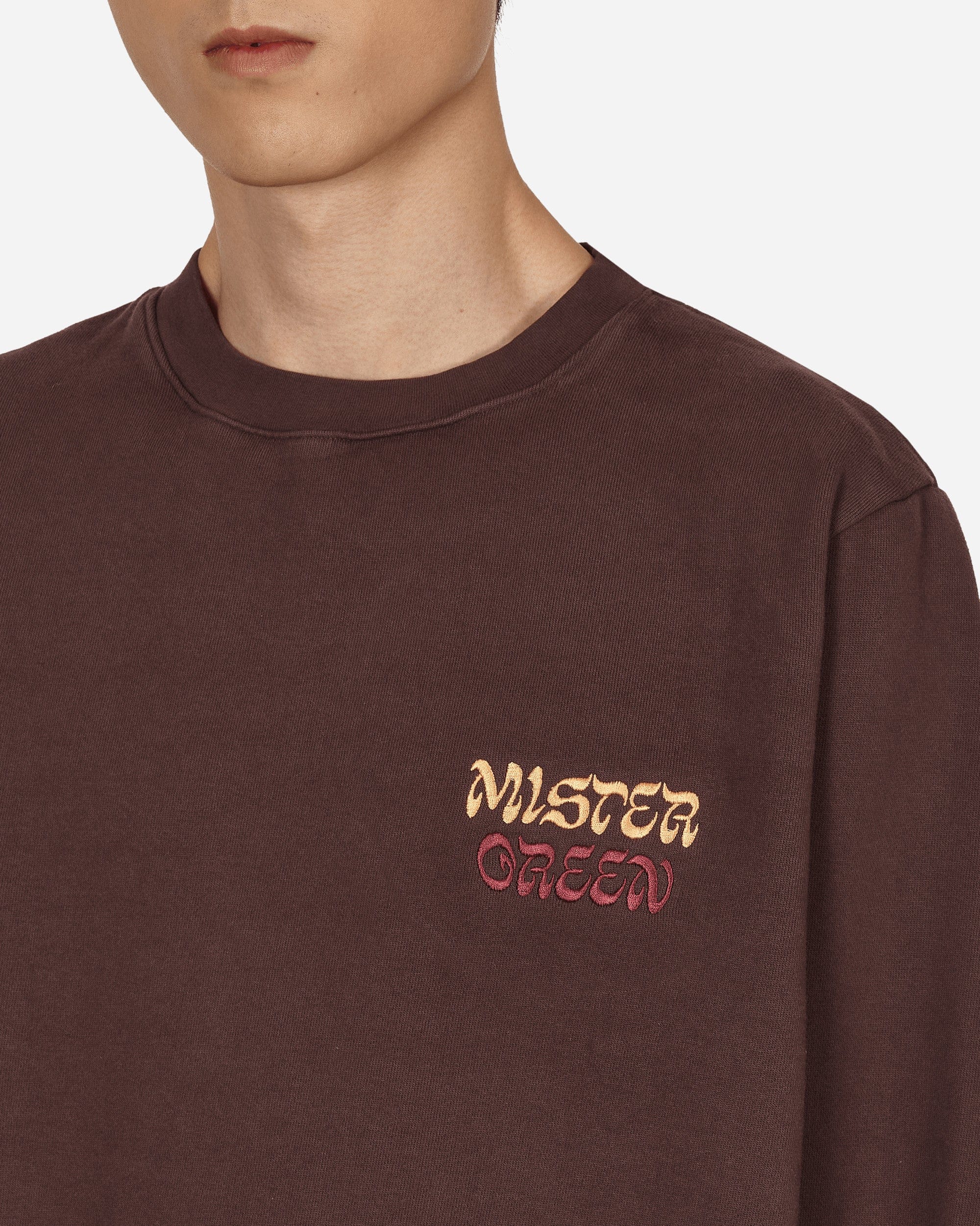 Mister Green Karma Logo Crewneck Sweatshirt Brown