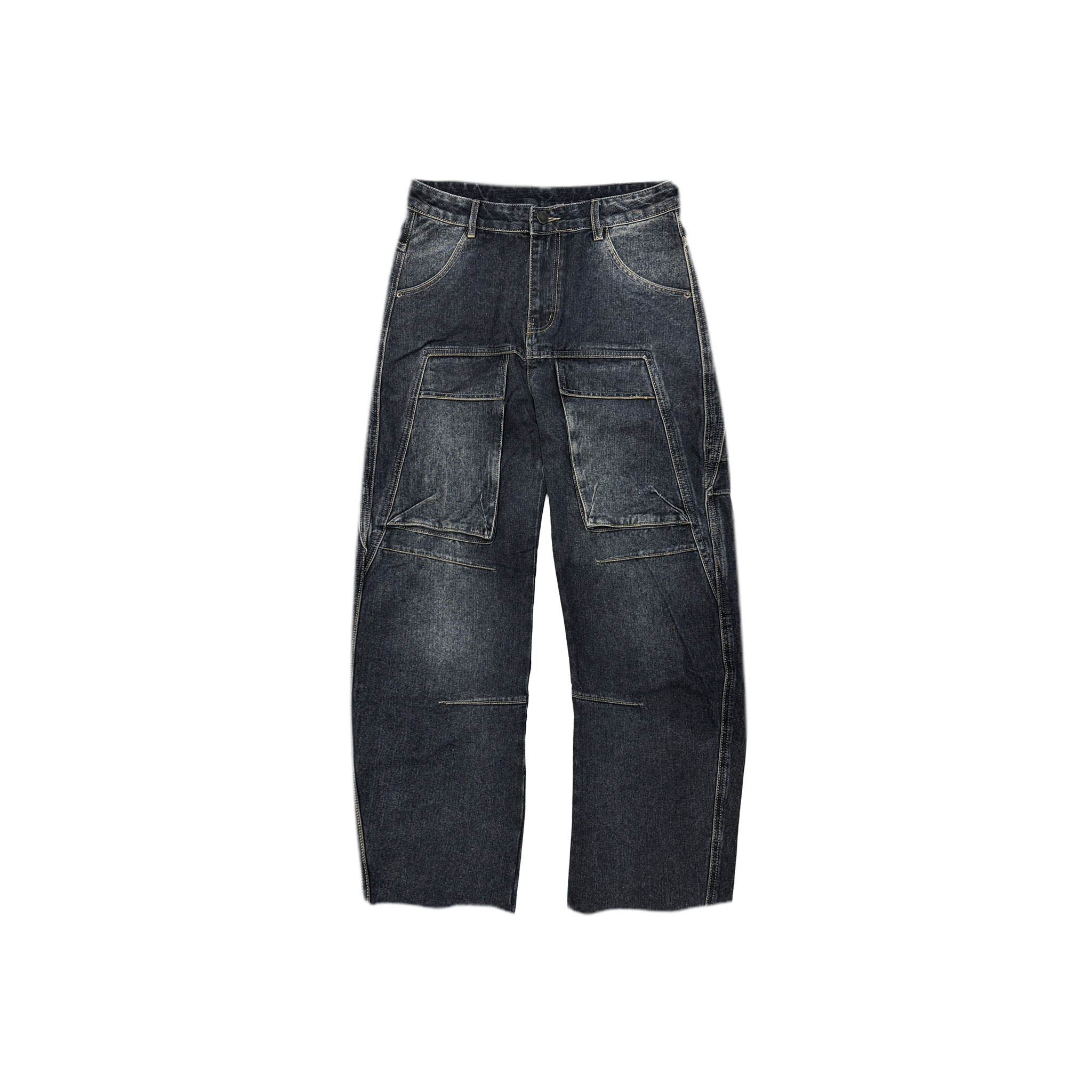 RAW21 RAW/21 Frontload Utility Baggy Denim Jeans Black (SS26)