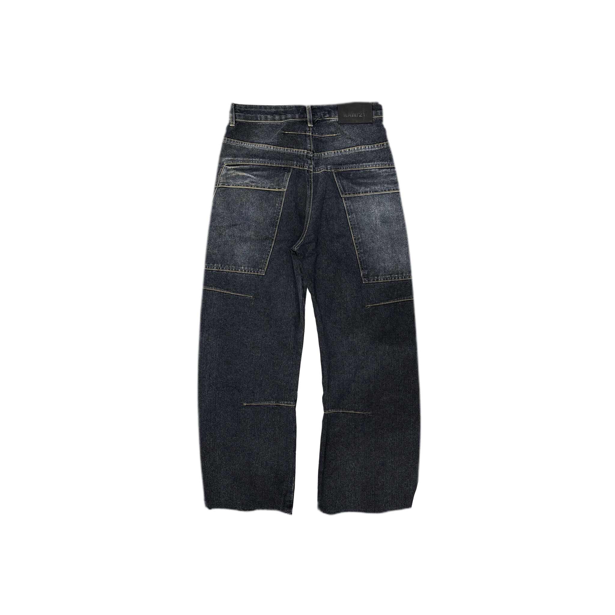 RAW21 RAW/21 Frontload Utility Baggy Denim Jeans Black (SS26)