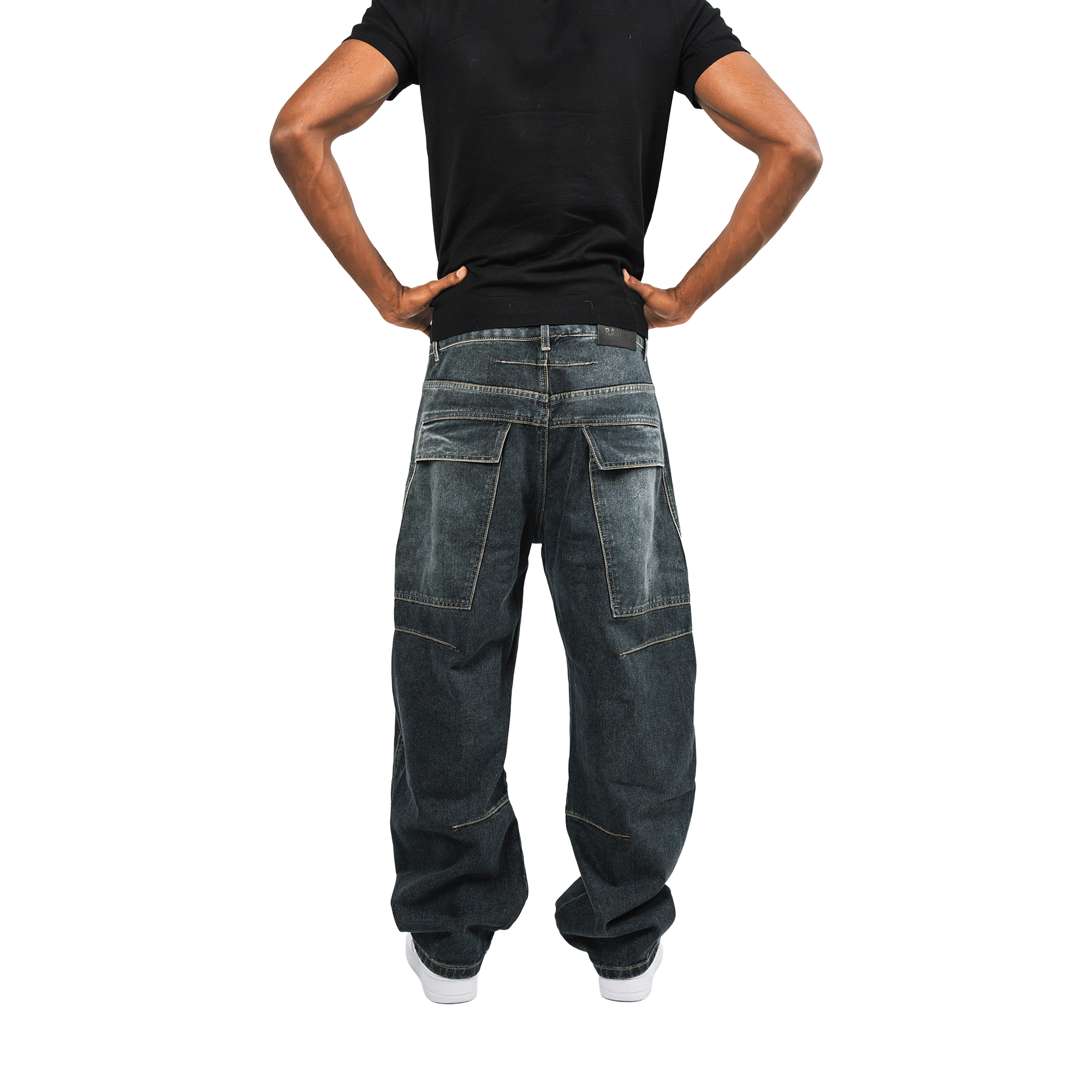 RAW21 RAW/21 Frontload Utility Baggy Denim Jeans Black (SS26)