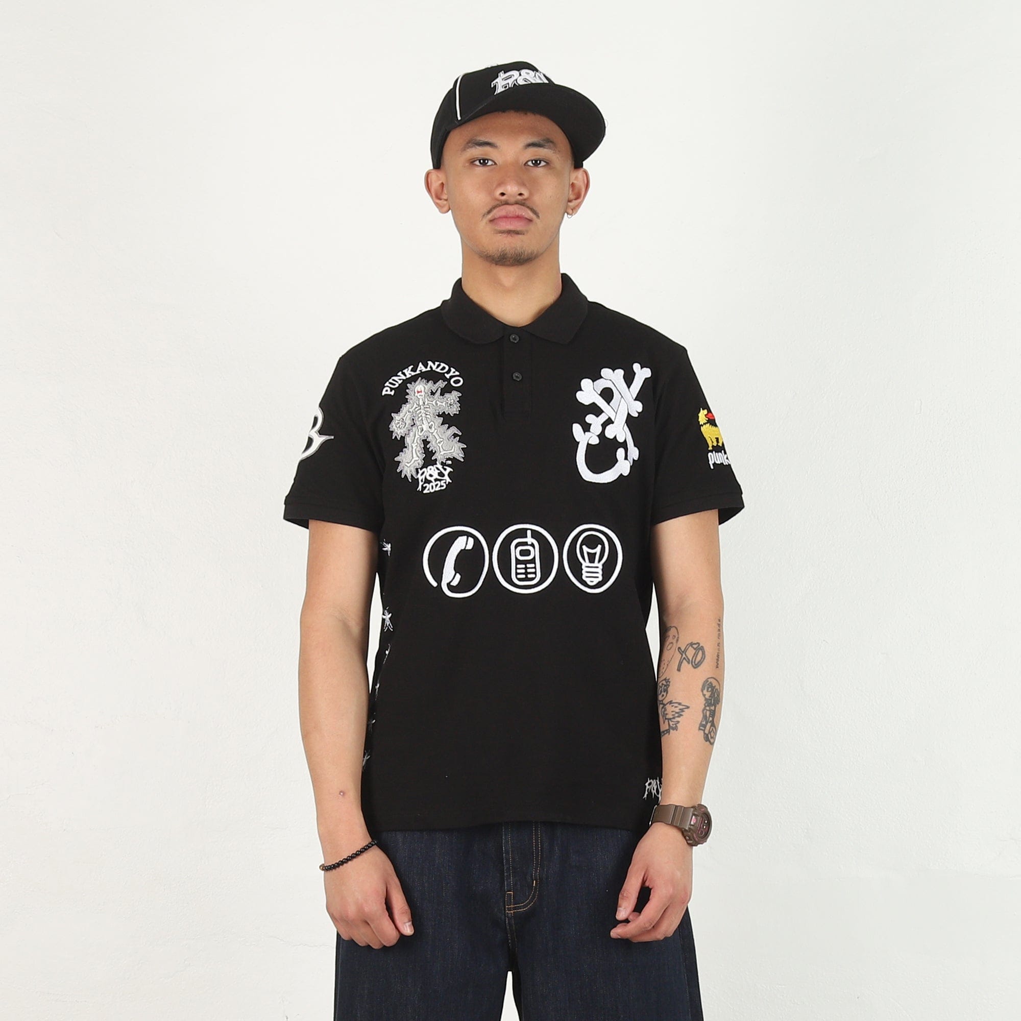 Punkandyo Zirchi Polo - Black