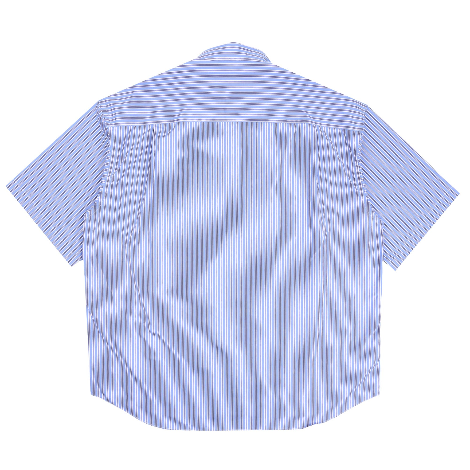 Cdg Homme Cotton Oxford Stripe Shirt - White/Sax