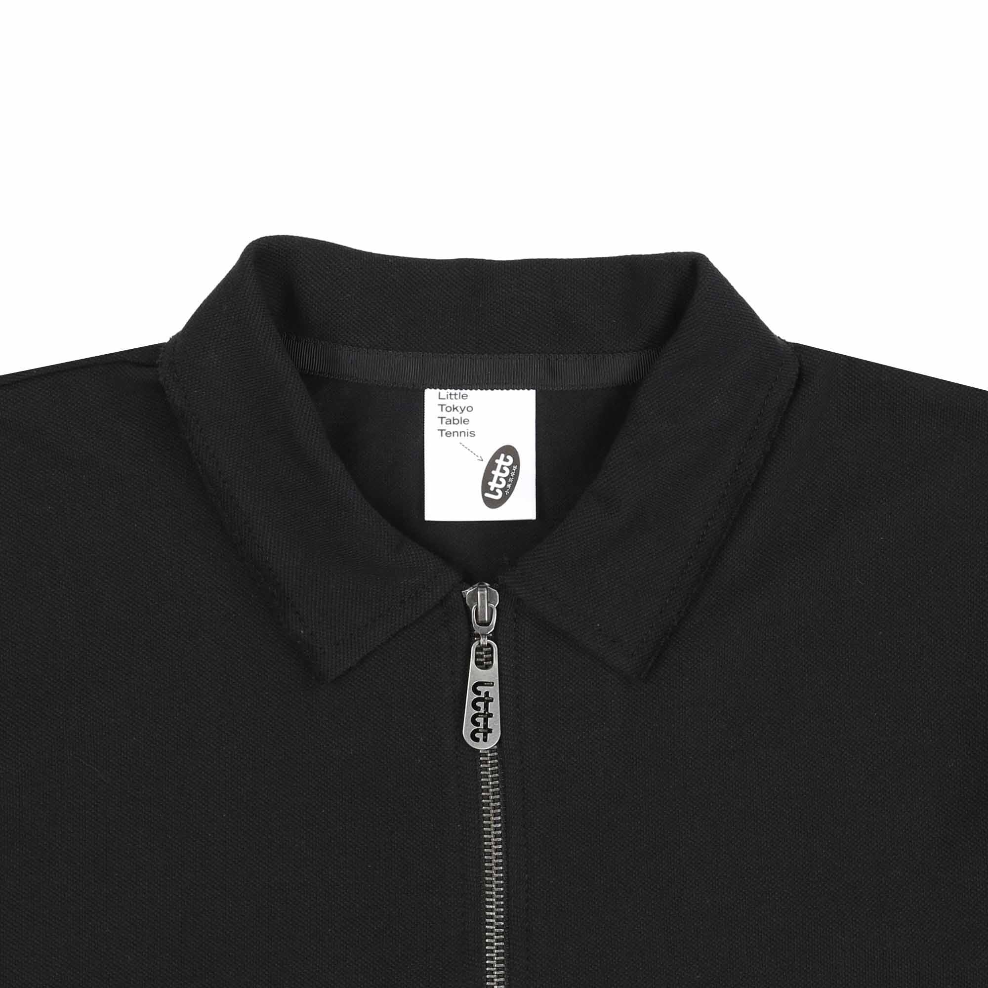 Lttt 1/3 Zip Polo - Black