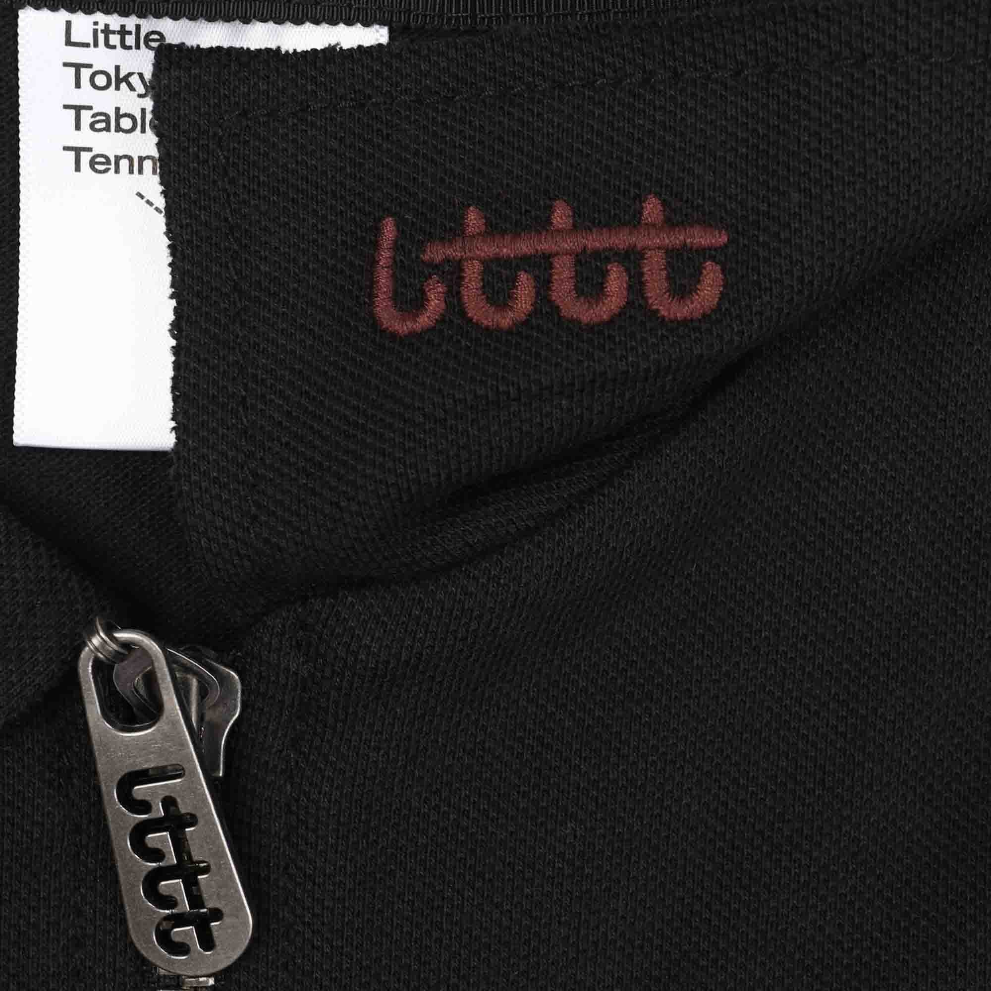 Lttt 1/3 Zip Polo - Black