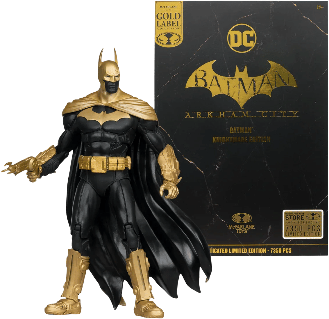 Mcfarlane Toys DC Multiverse - Batman (Arkham City)(Knightmare)(Gold Label) 7" Figure