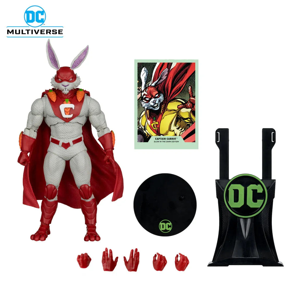 Mcfarlane Toys DC Multiverse - Captain Carrot (Glow in the dark) Gold Label 7" Figure