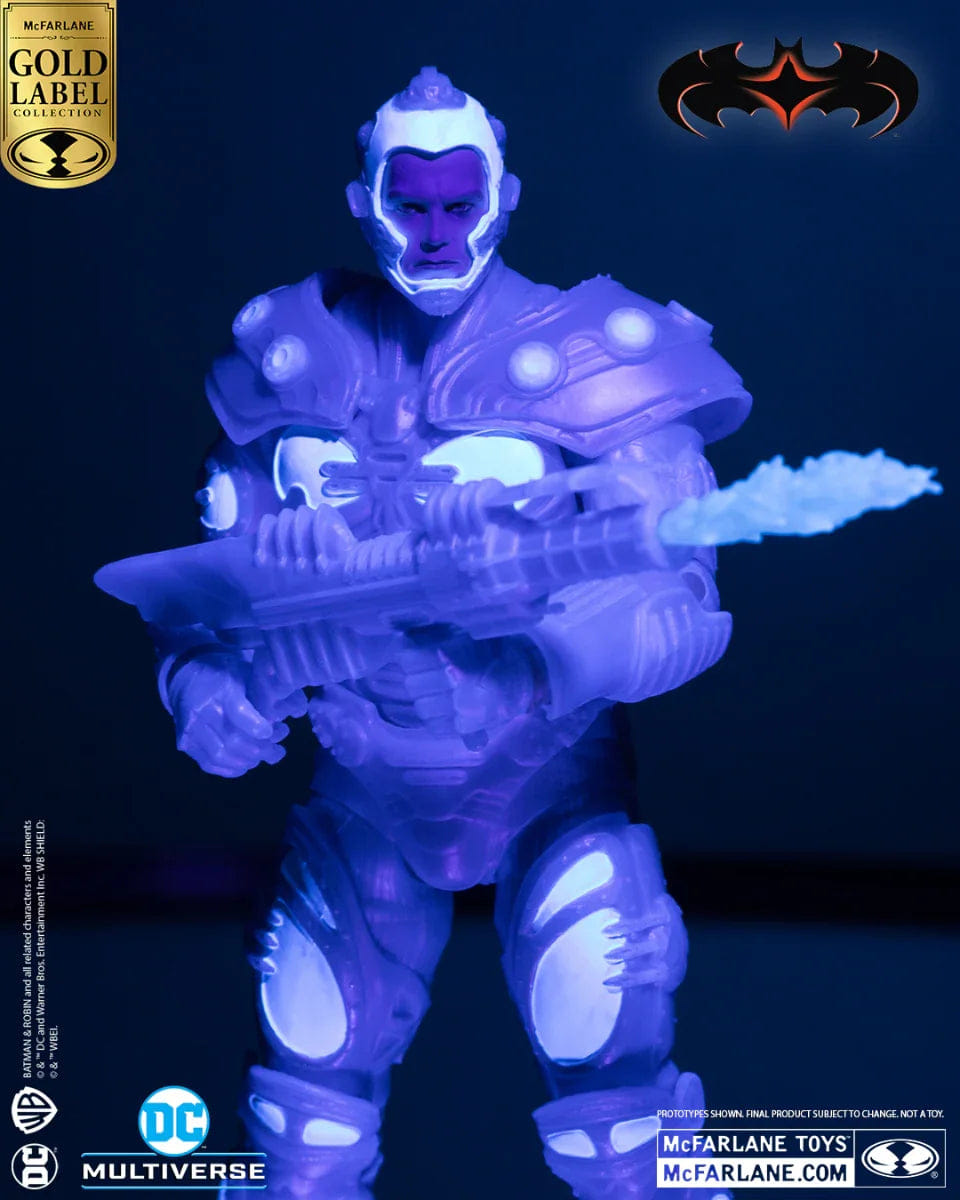 Mcfarlane Toys Batman & Robin - Mr. Freeze Black Light Gold Label 7" Figure