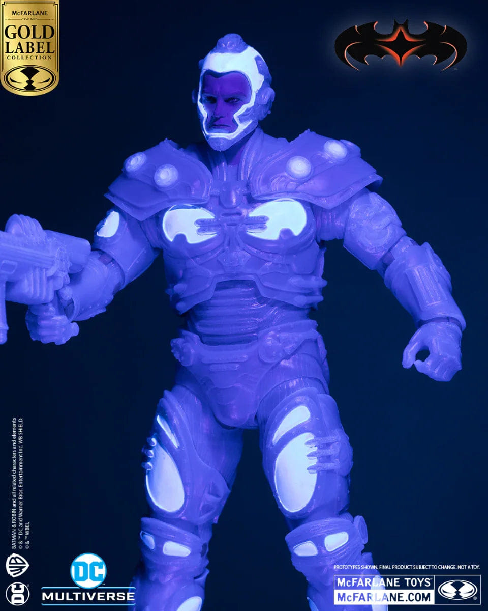 Mcfarlane Toys Batman & Robin - Mr. Freeze Black Light Gold Label 7" Figure