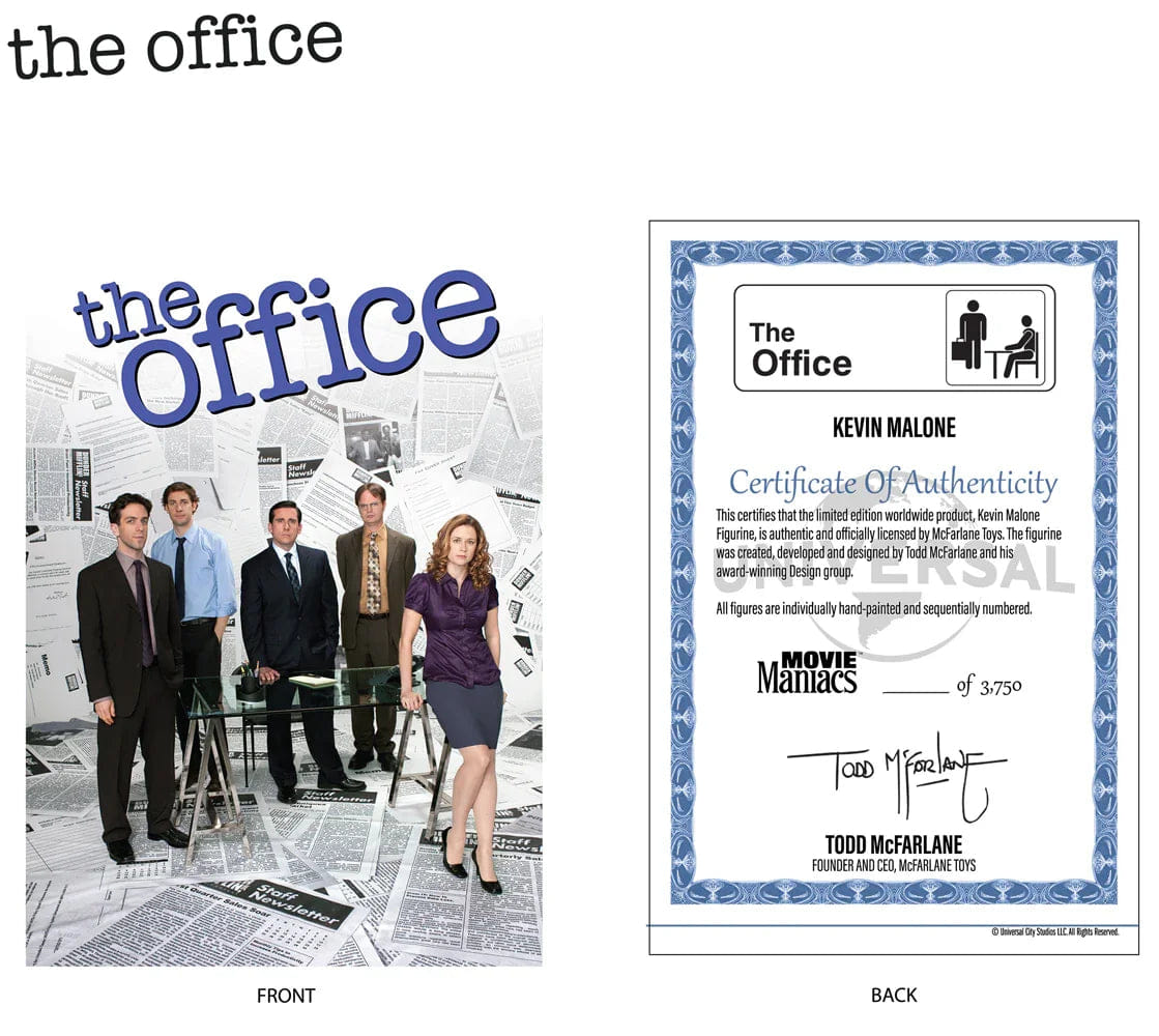 Mcfarlane Toys The Office - Kevin Malone Movie Maniacs 6" Figure