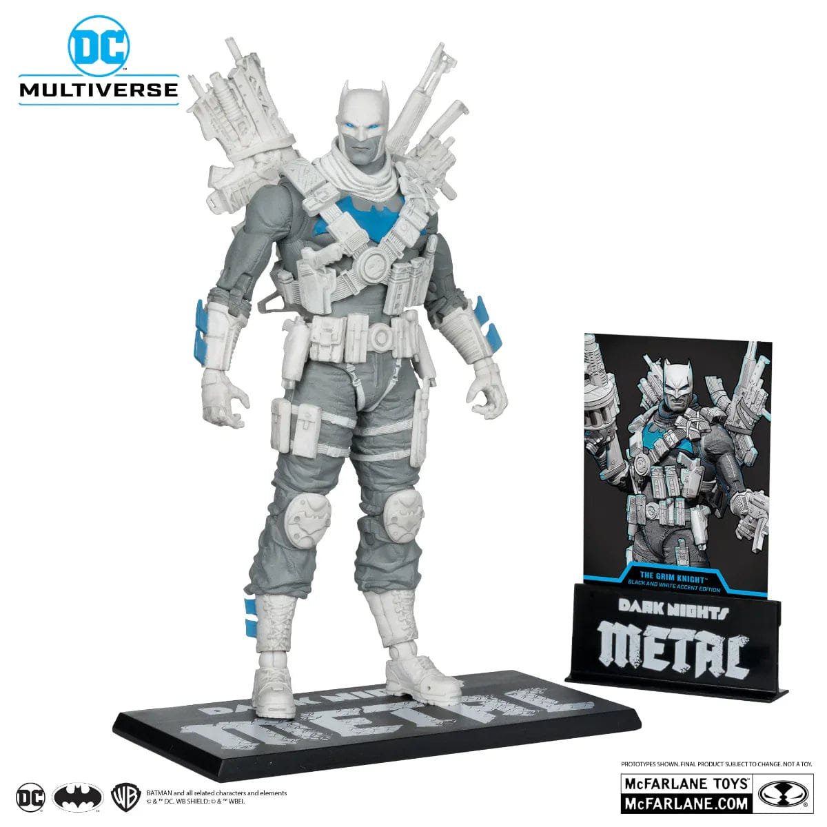 Mcfarlane Toys DC Multiverse - The Grim Knight B&W With Accent Gold Label 7" Figure