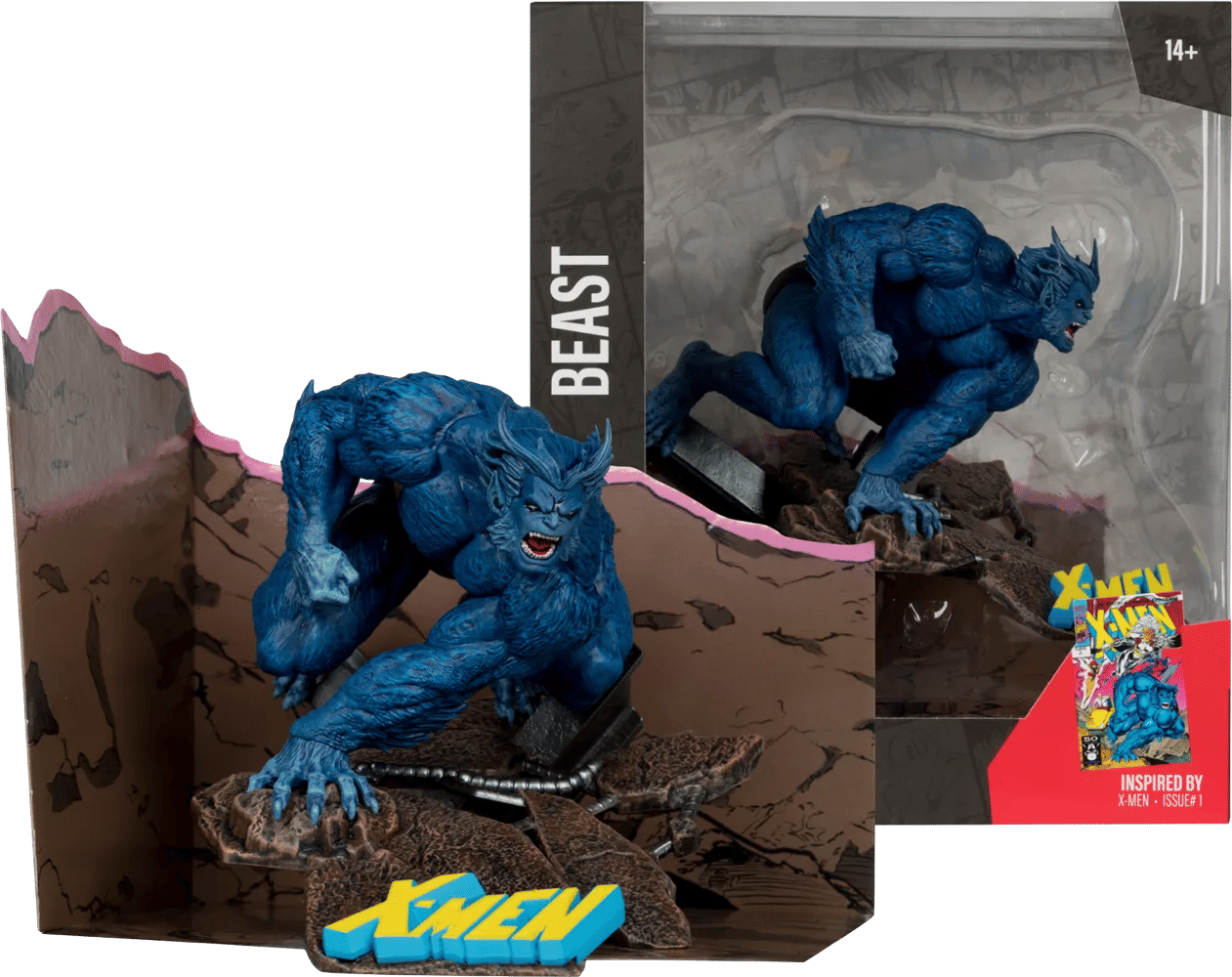 Mcfarlane Toys Marvel - Beast X - Men 1 1:10 Scale Posed Figure