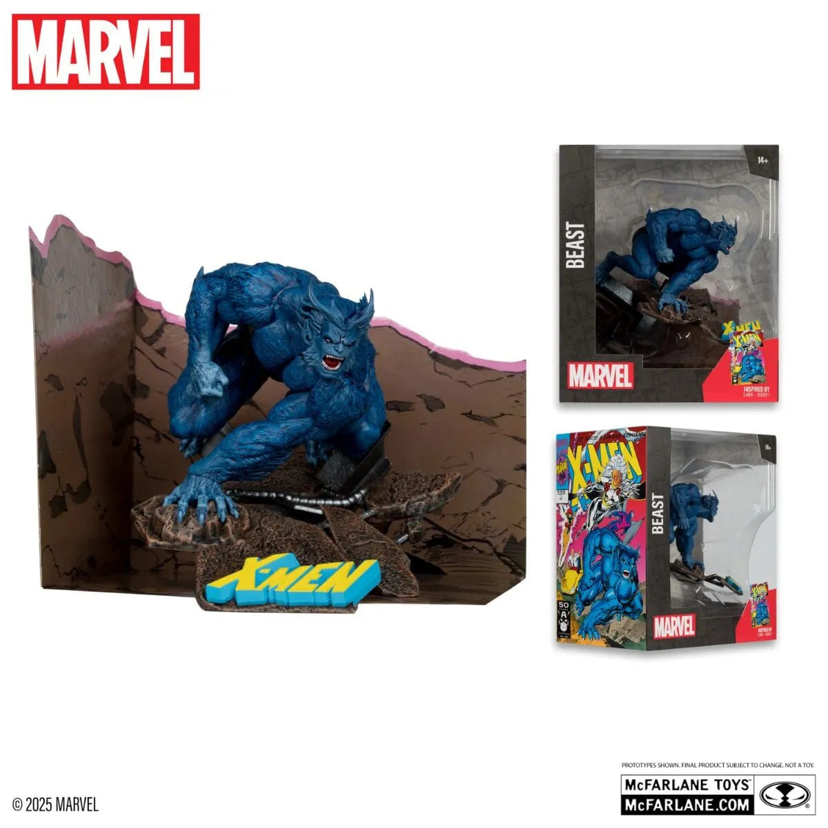 Mcfarlane Toys Marvel - Beast X - Men 1 1:10 Scale Posed Figure