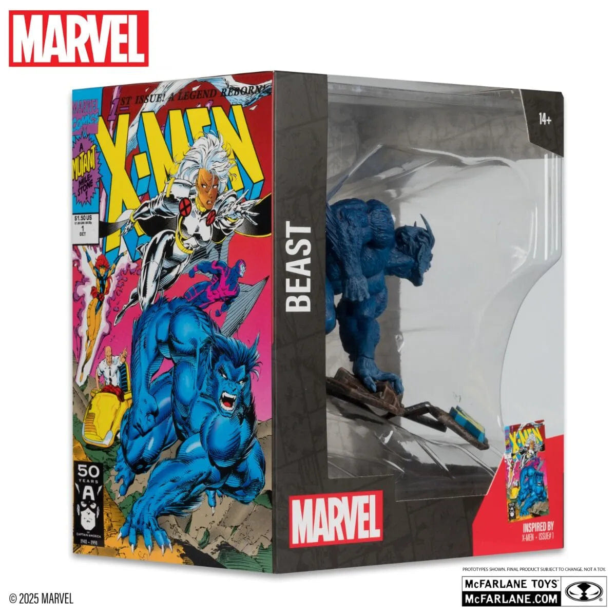 Mcfarlane Toys Marvel - Beast X - Men 1 1:10 Scale Posed Figure