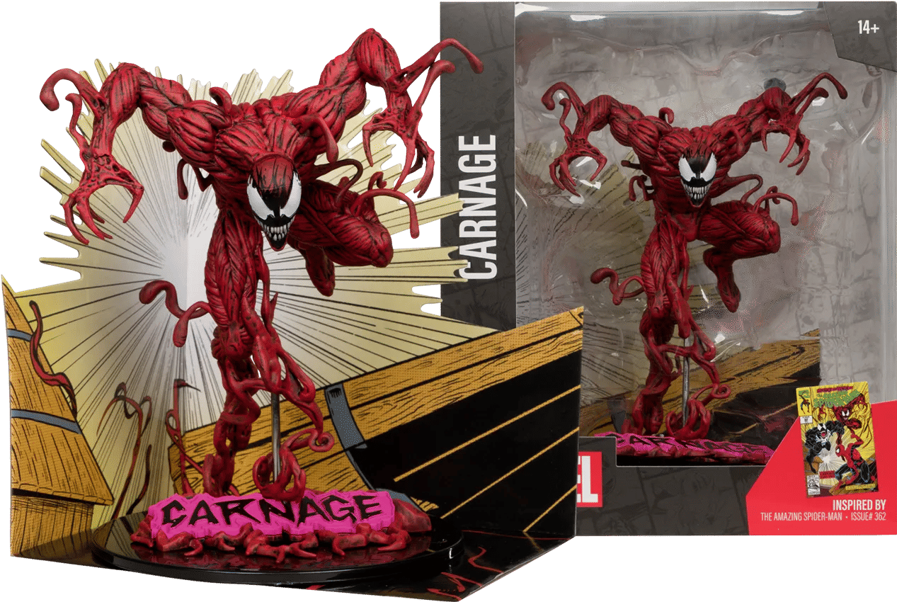Mcfarlane Toys Marvel - Carnage The Amazing Spider - Man #362 1:10 Scale Posed Figure