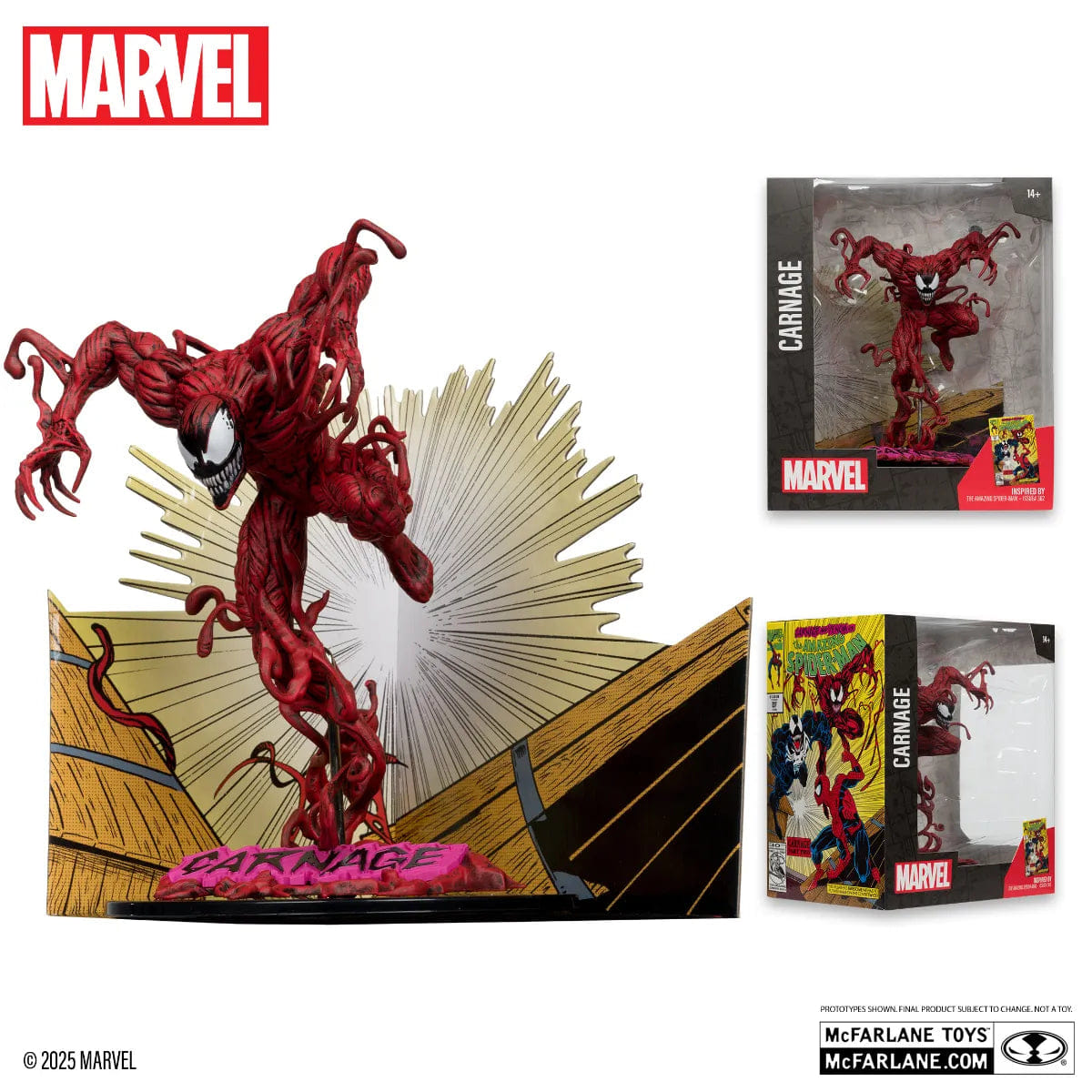Mcfarlane Toys Marvel - Carnage The Amazing Spider - Man #362 1:10 Scale Posed Figure