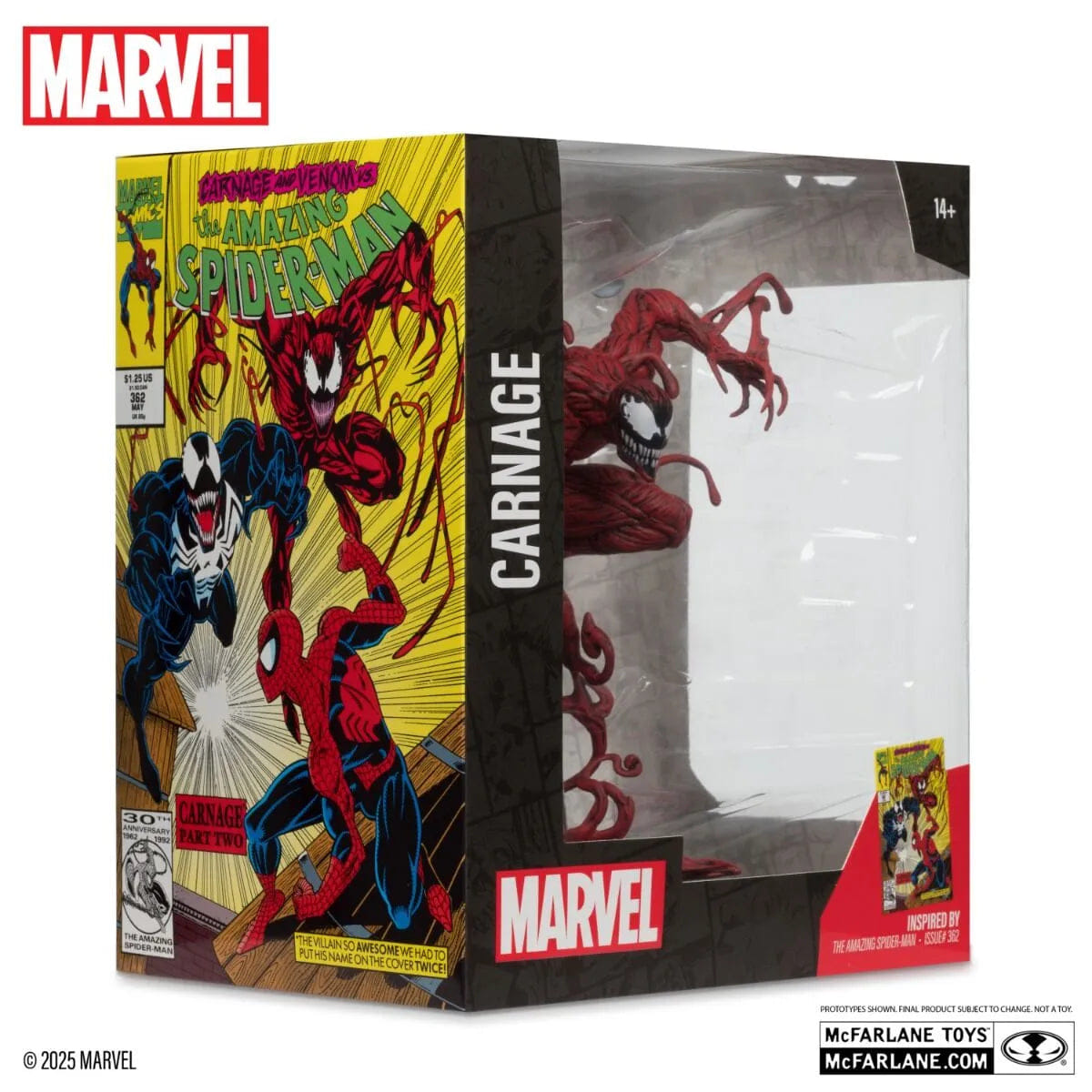 Mcfarlane Toys Marvel - Carnage The Amazing Spider - Man #362 1:10 Scale Posed Figure