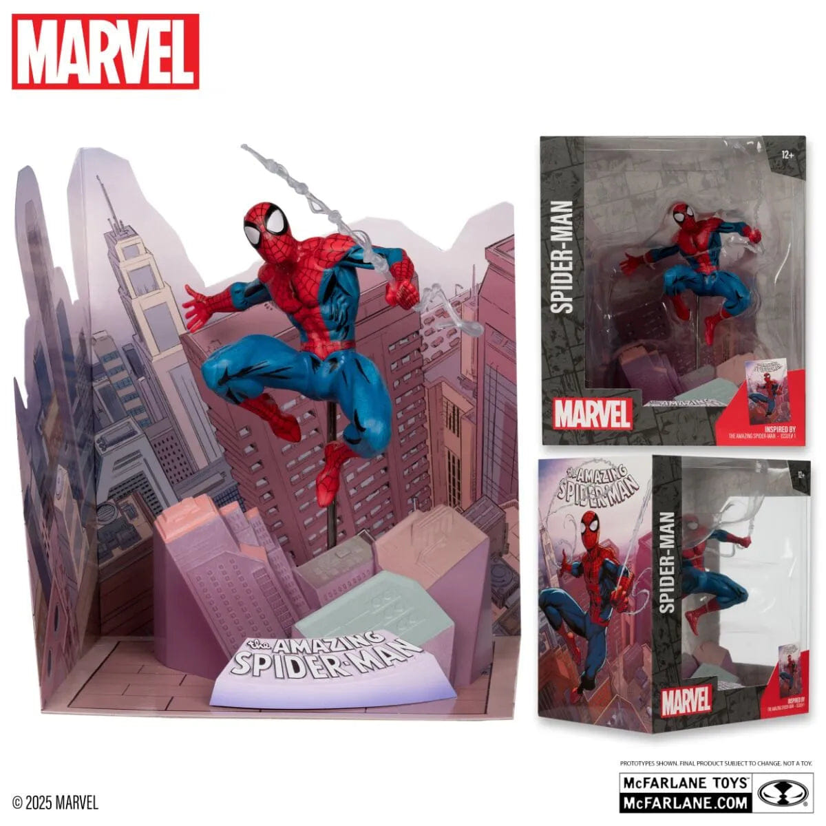 Mcfarlane Toys Marvel - Spider - Man The Amazing Spider - Man #1 1:10 Scale Posed Figure
