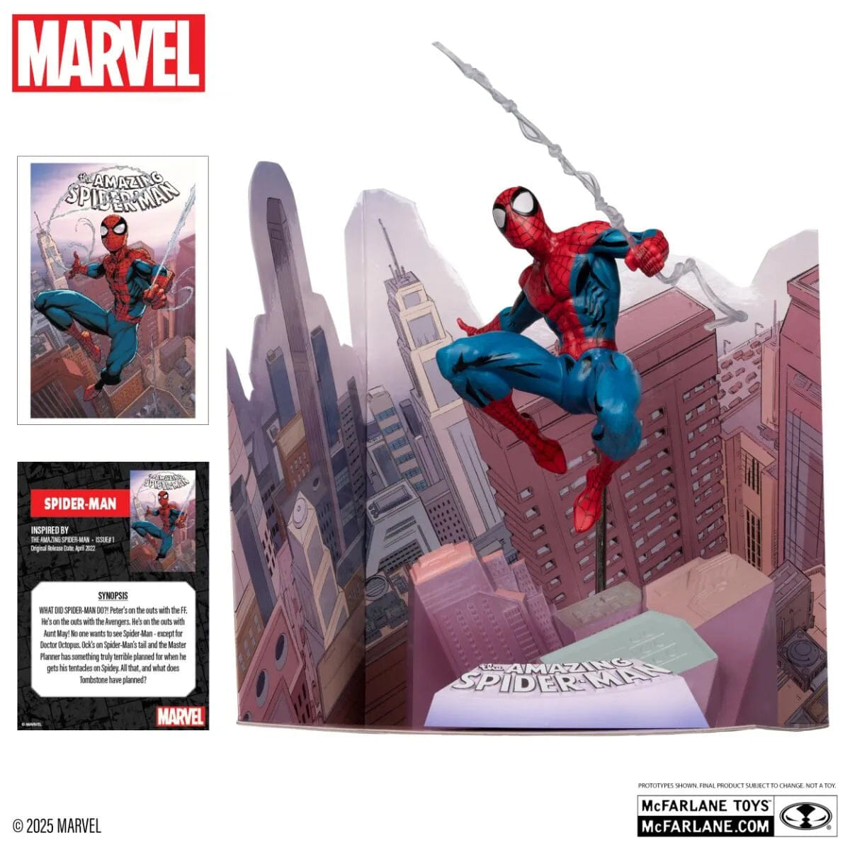 Mcfarlane Toys Marvel - Spider - Man The Amazing Spider - Man #1 1:10 Scale Posed Figure