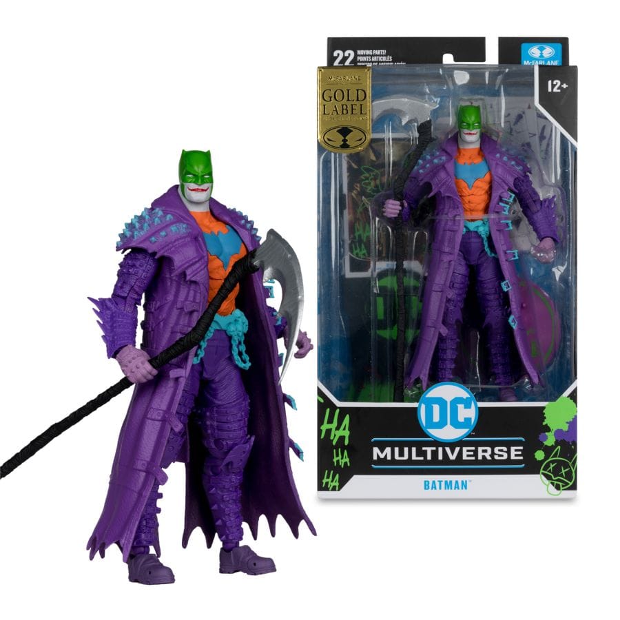 Mcfarlane Toys DC Multiverse - Batman (Jokerized) 7" Gold Label Figure
