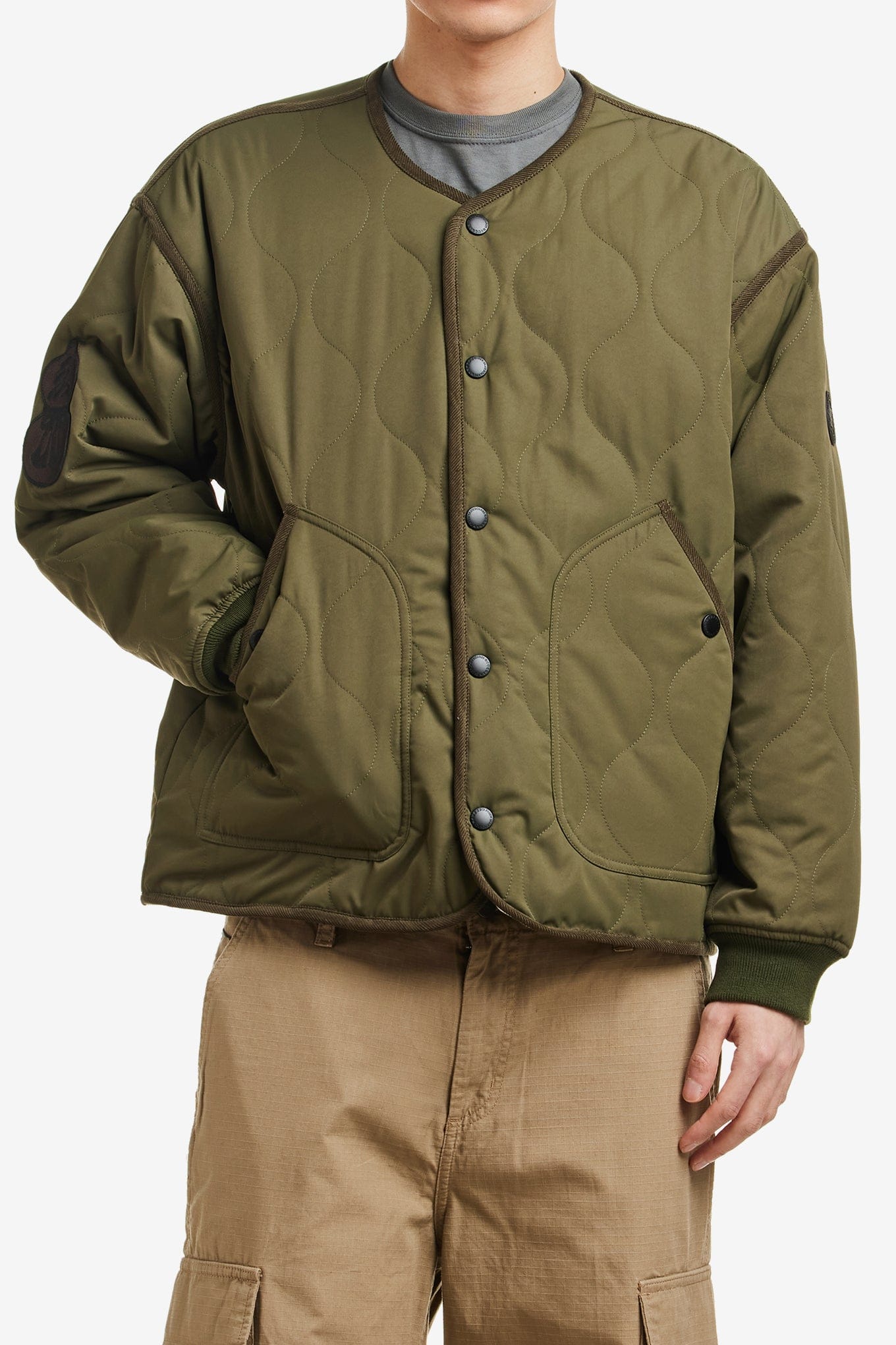 Evisen REVERSIBLE SOUVENIR QUILTED JKT
