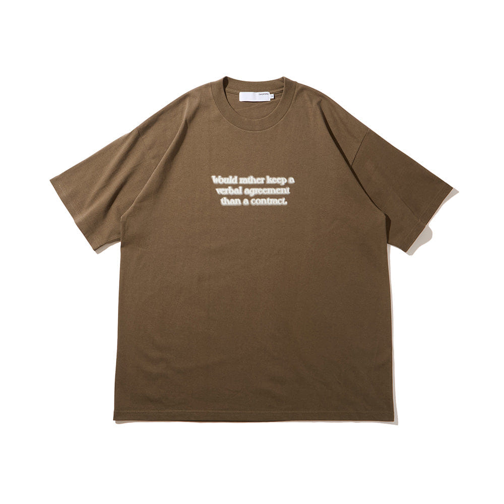 WORM TOKYO Diaspora skateboards Contract T-Shirt O.D