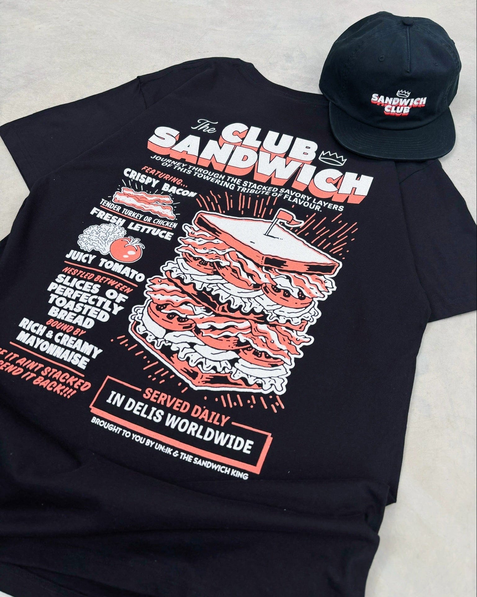 Sandwich Club x Sandwich King Club Sandwich T-Shirt - Black