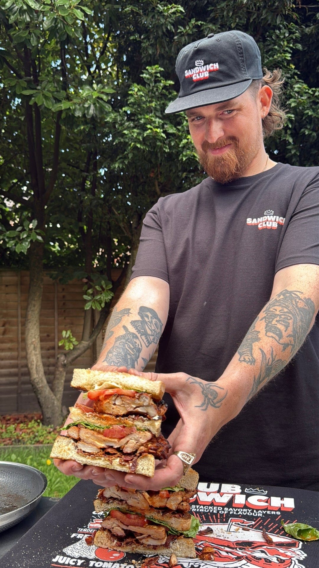 Sandwich Club x Sandwich King Club Sandwich T-Shirt - Black