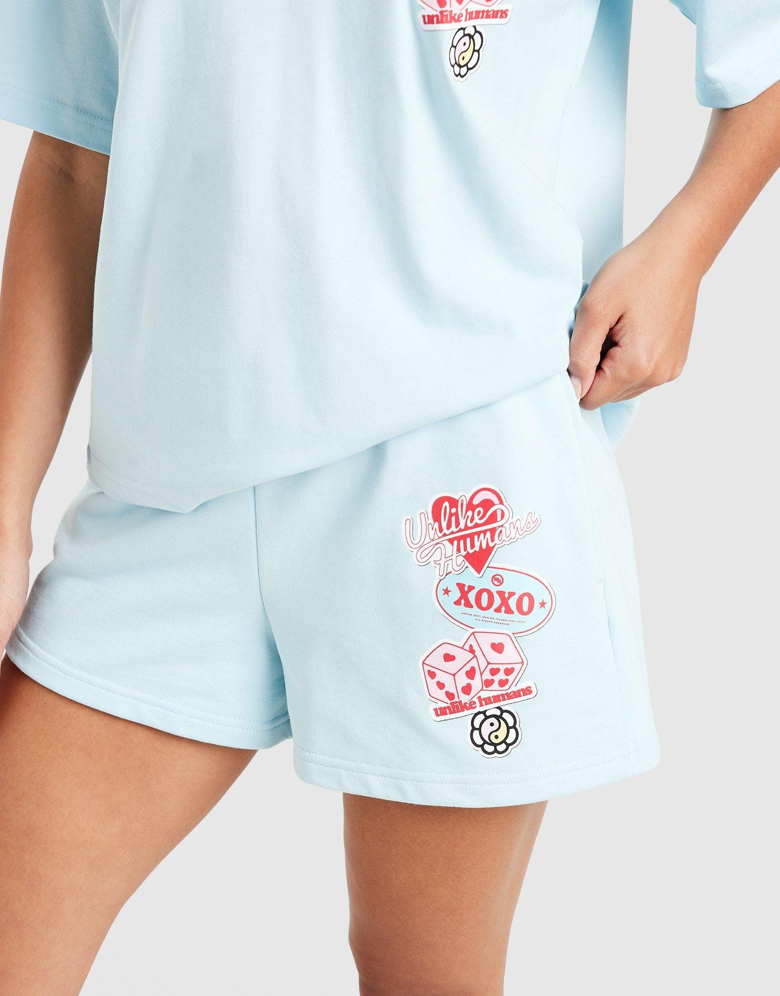 Unlike Humans Patch Shorts