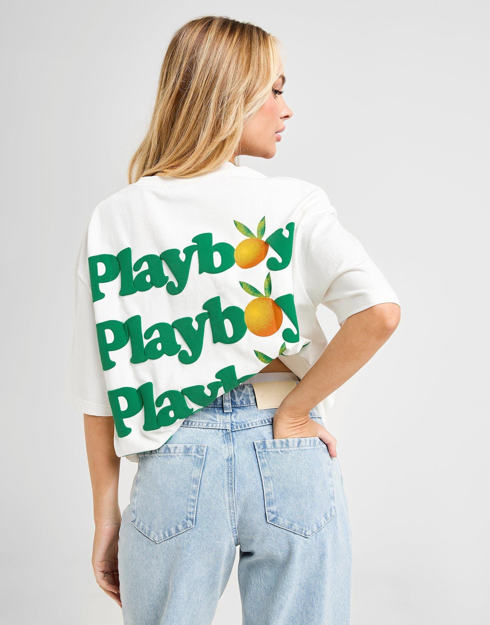 Playboy Orange Boyfriend T - Shirt